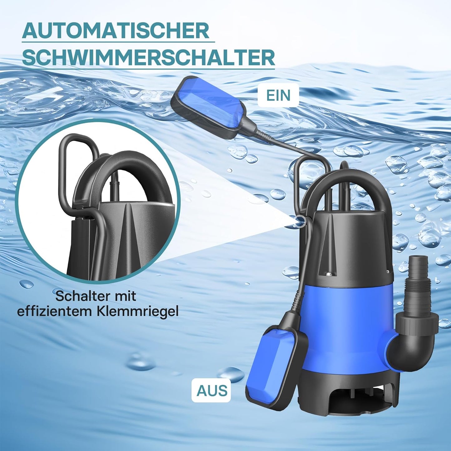 Schmutzwasserpumpe 61169, 7500 l/h