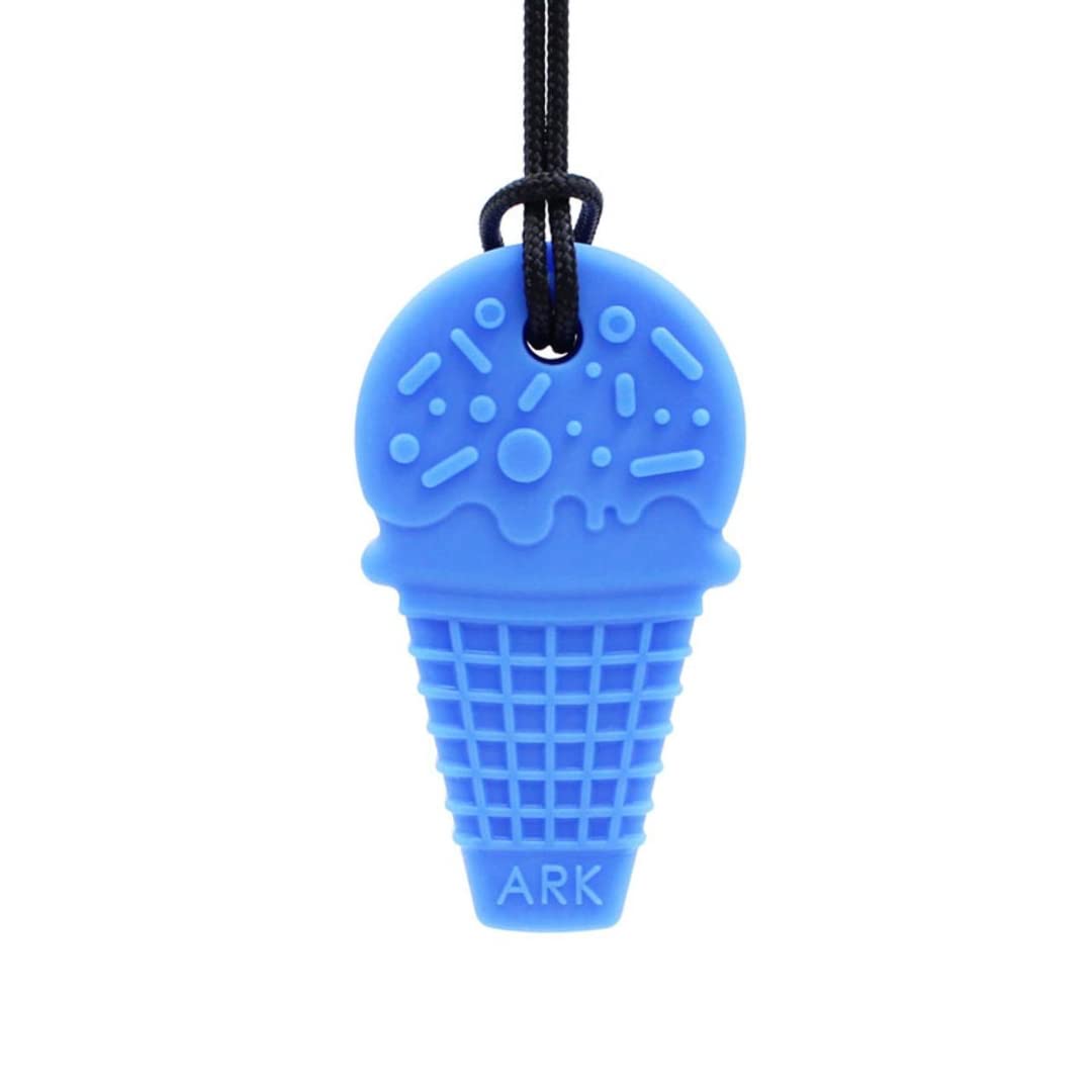 Sensory Kauhalskette mit Abreissleine, Eiswaffel extra fest blau
