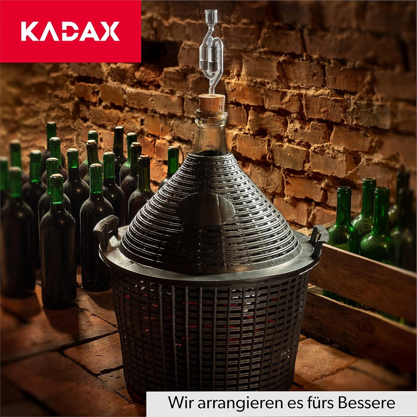 Gärballon mit Korb, 5L