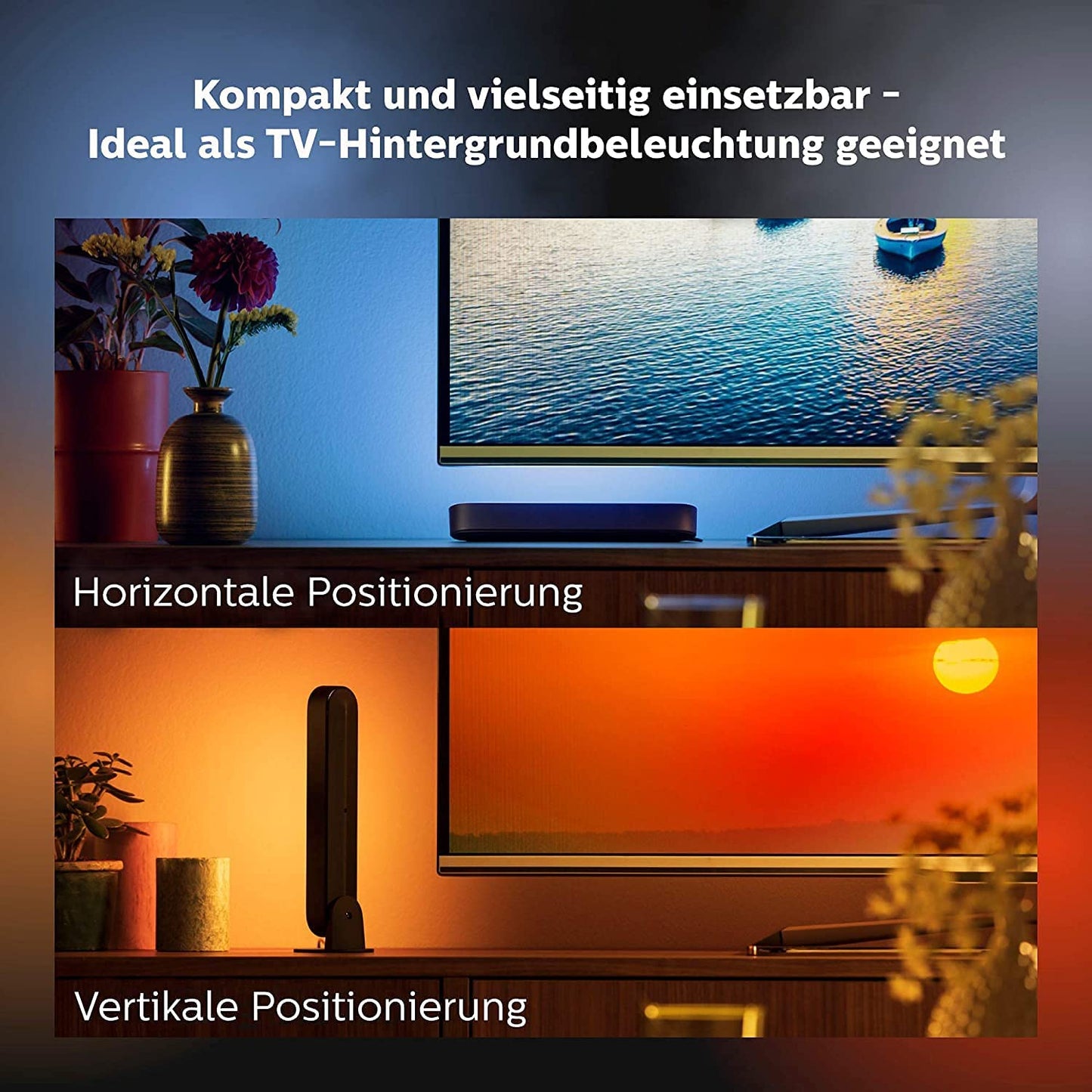 White & Color Ambiance Play Lightbar, LED-Leuchte, 2er Pack Wit