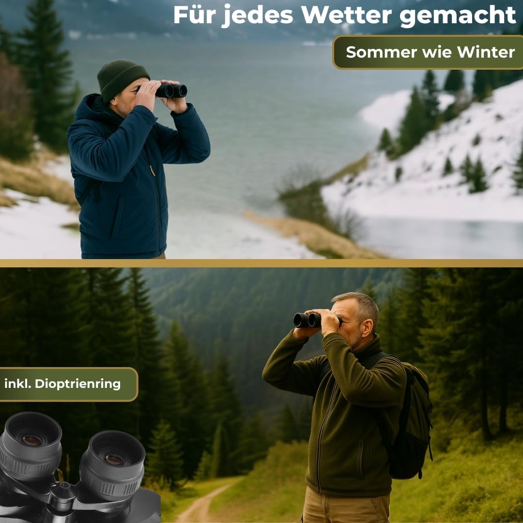 Zoom Fernglas 8-24x50, 8-24x50 Schwarz
