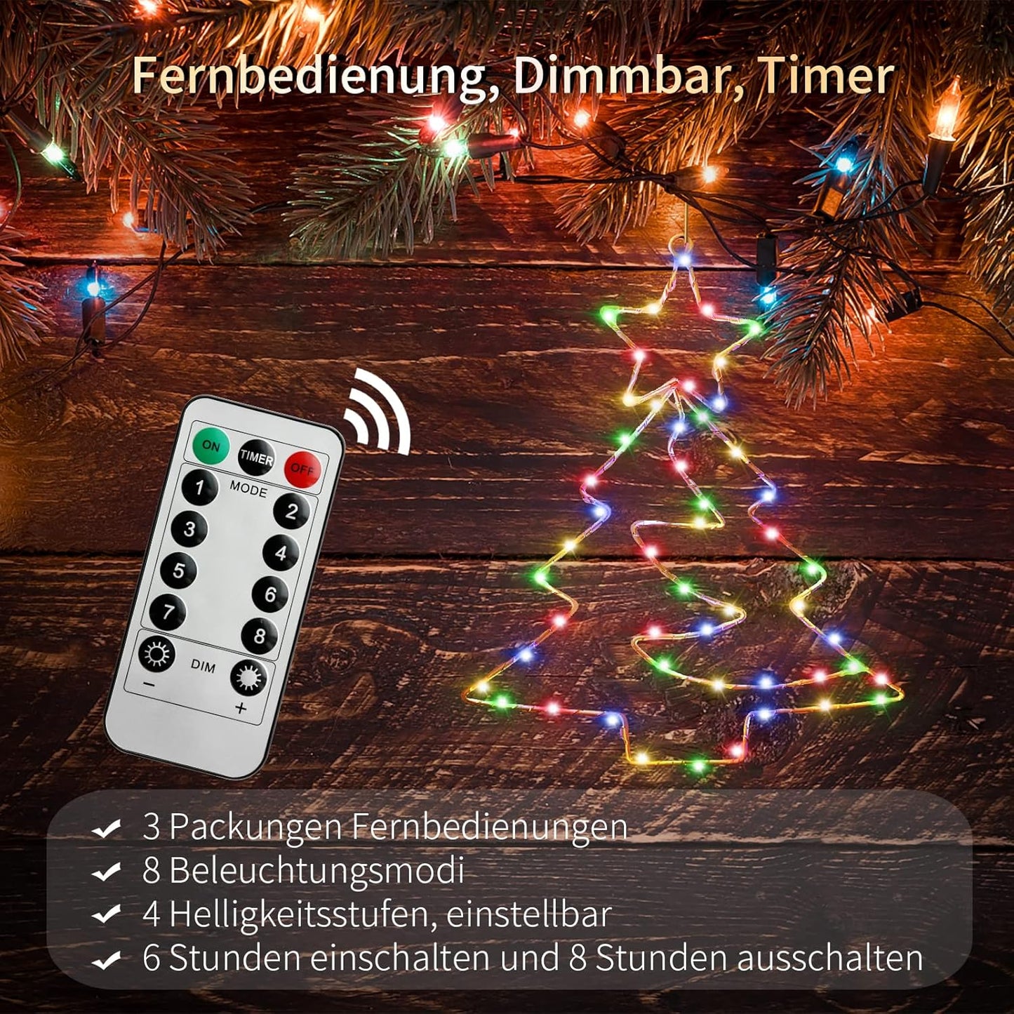 3er Set Weihnachtsbäume