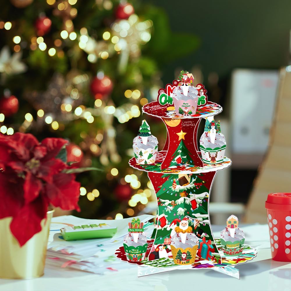 Weihnachtsbaum Cupcake-Ständer, Weihnachten