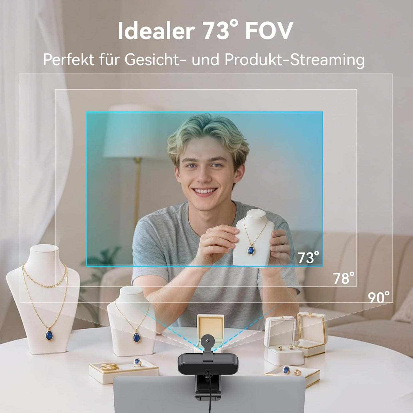C60E 4K Webcam mit Autofokus & Dual-Mikrofonen, C60E Single
