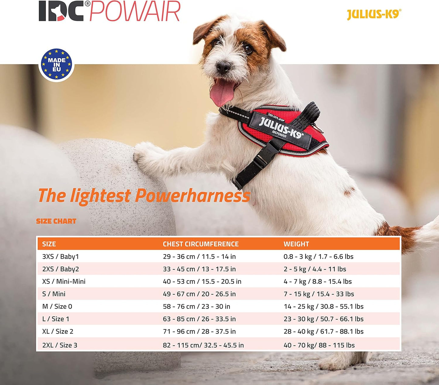 IDC Powair Hundegeschirr, Pink XL/2