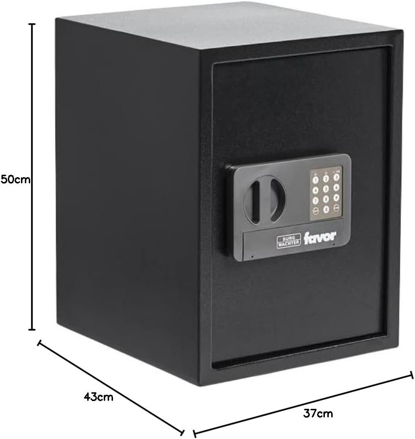 Möbeltresor Favor S7 E mit elektronischem Zahlenschloss, HxBxT: 415 x 310 x 350 mm / Elektronisches Zahlenschloss
