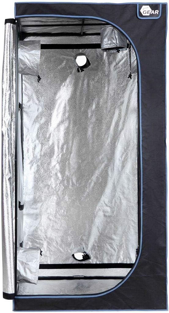 Growzelt Plantsville (100x100x200 cm), 100x100x200 Cm / Schwarz