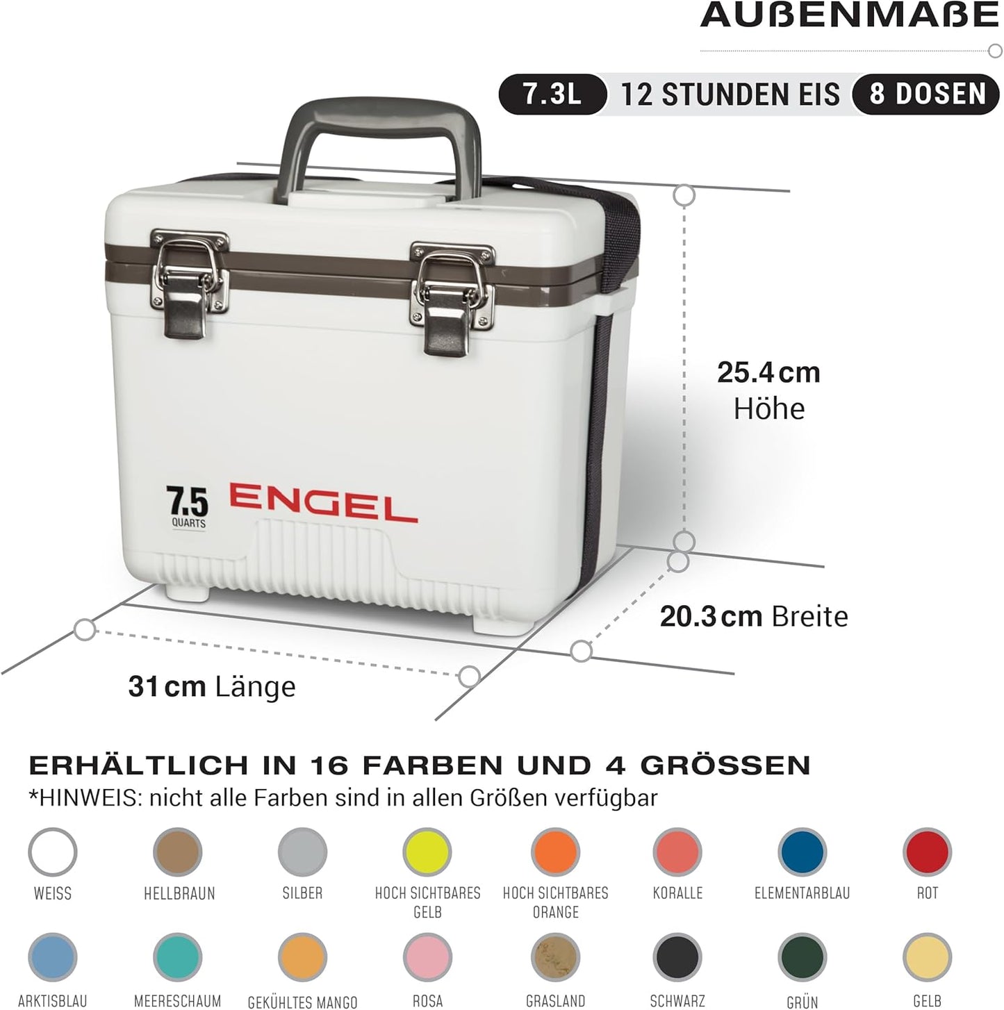 Kleine auslaufsichere Kühlbox UC7B, 7.1 Liter Blau