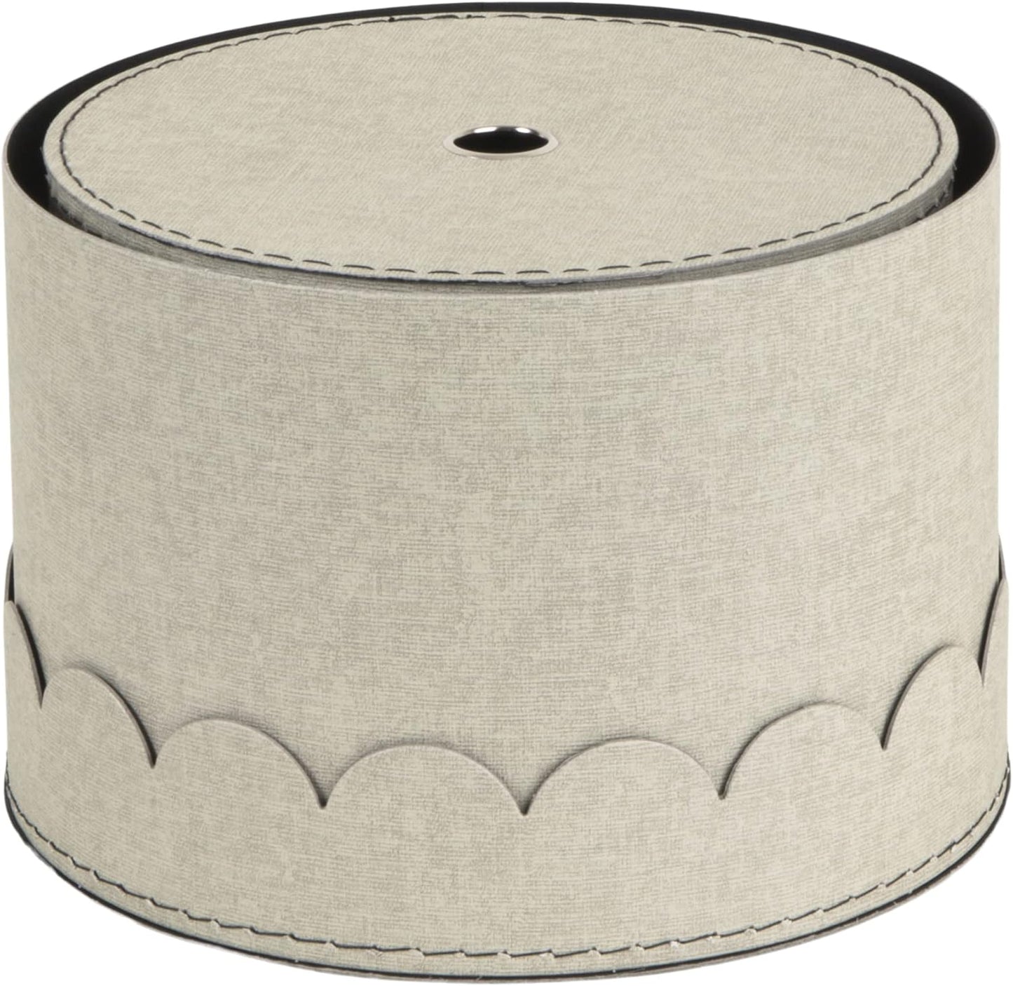 Runde Aufbewahrungsboxen-Set, Beige