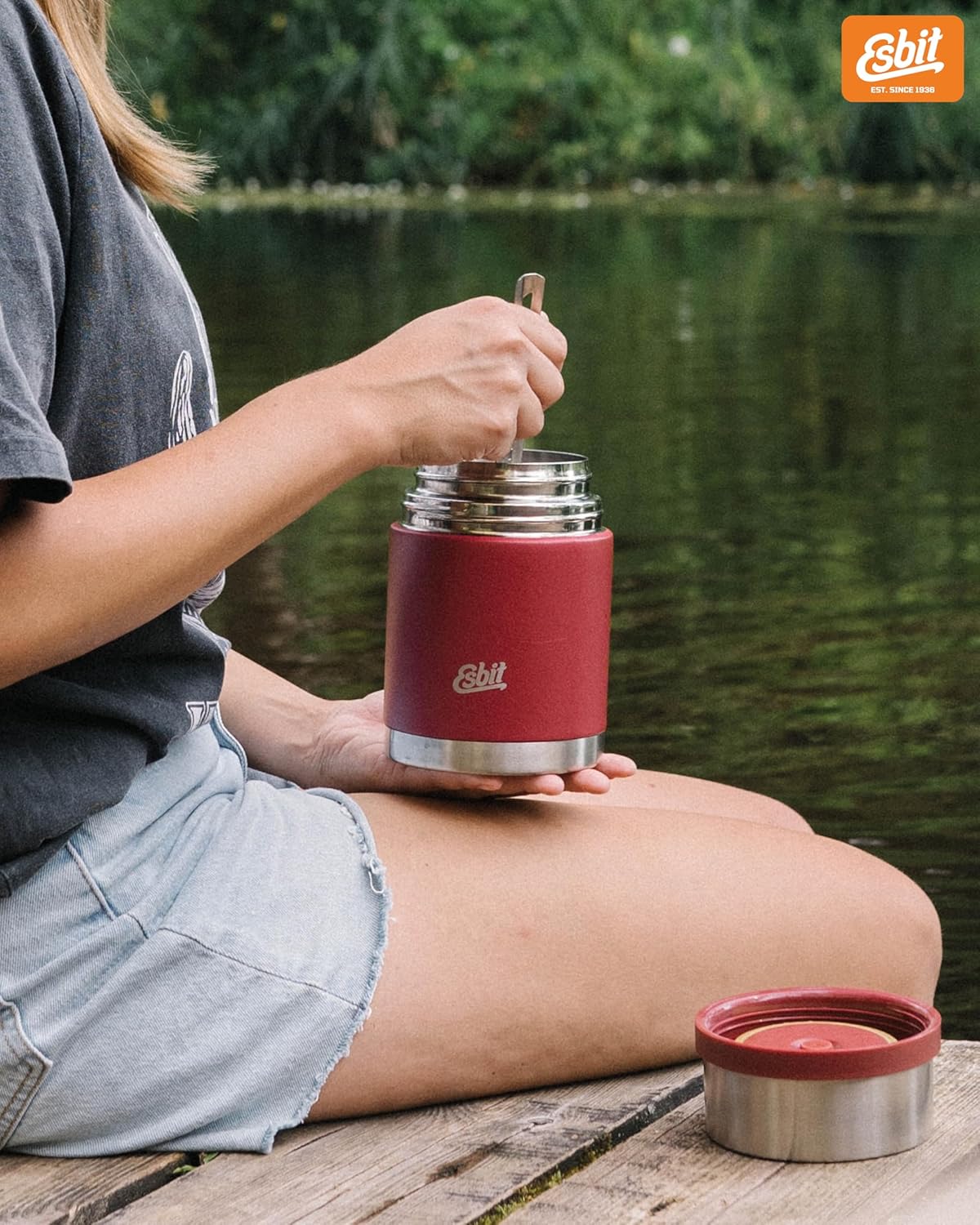 Thermobehälter Sculptor, 500 ml Ohne Manschette Burgundy-rot