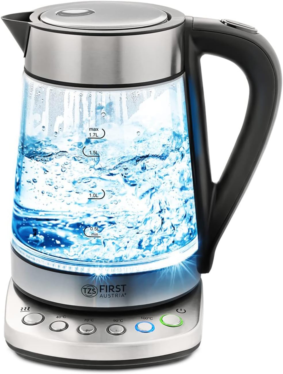 Glaswasserkocher mit Kalkfilter