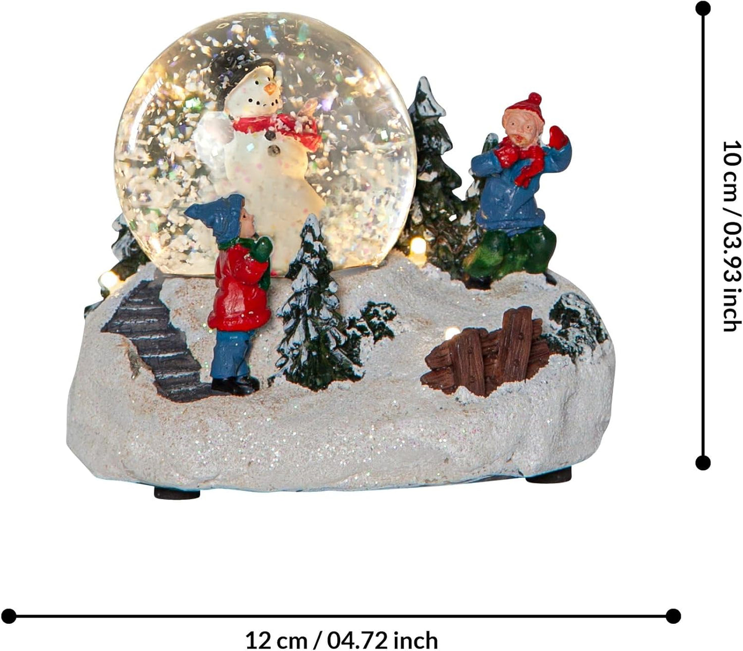 LED Schneekugel mit Timer, Schneekugel