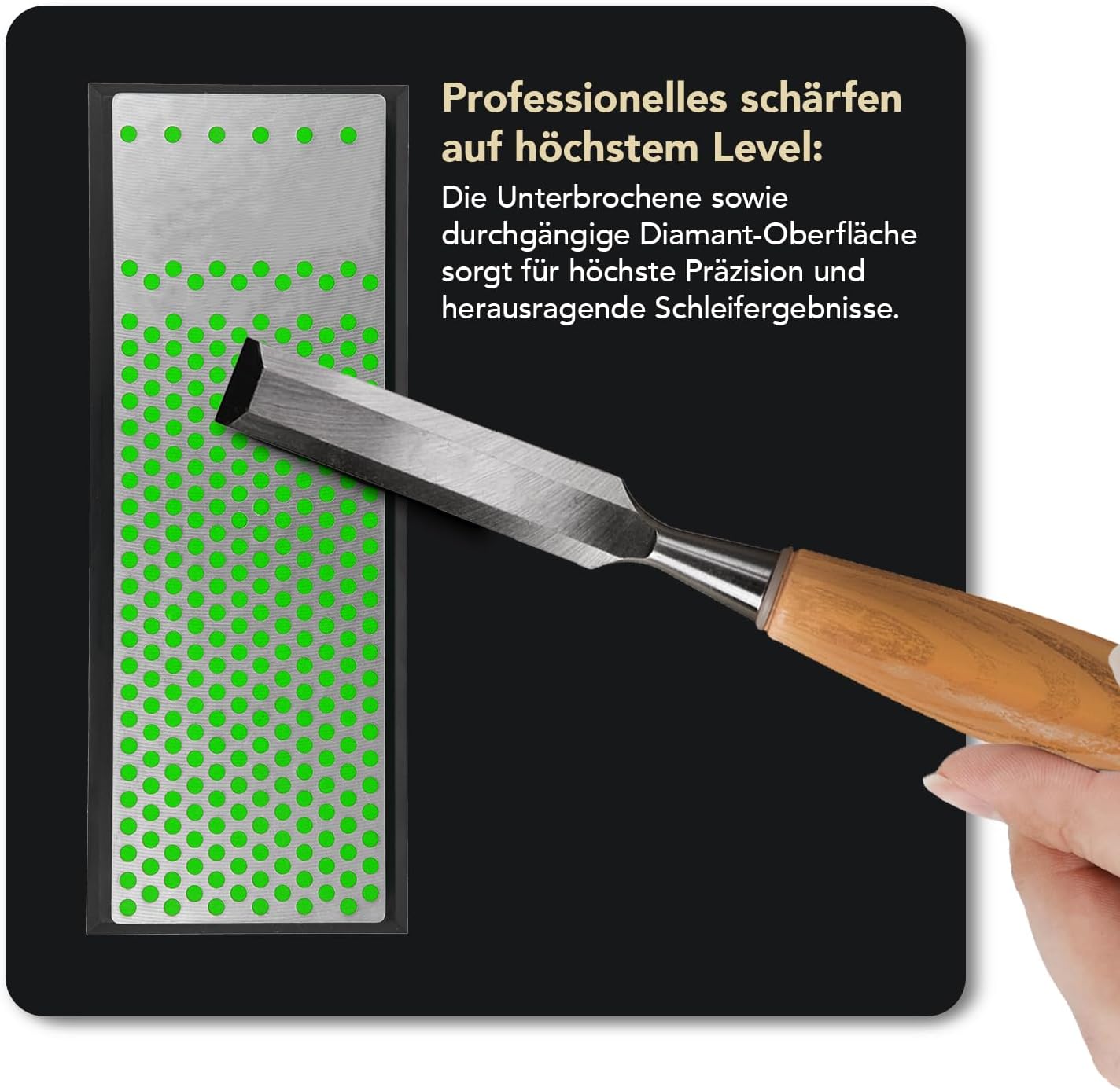 Diamant Schleifstein für Messer & Werkzeuge, Extrafein