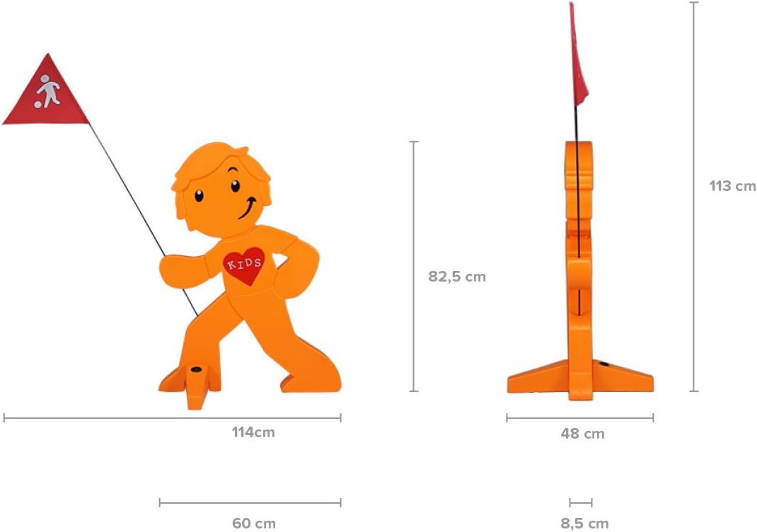 Reflektierender Warnaufsteller für Kindersicherheit, 1x Orange