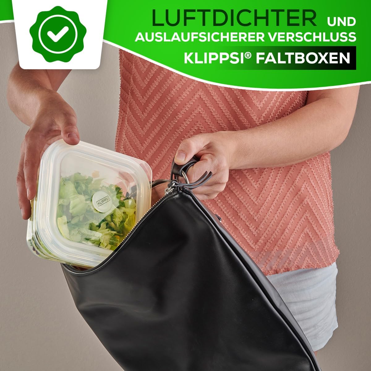 3 Stück faltbare Lunchboxen, hitze-kältebeständig, Grau, 3er Set 400ml-600ml-900ml