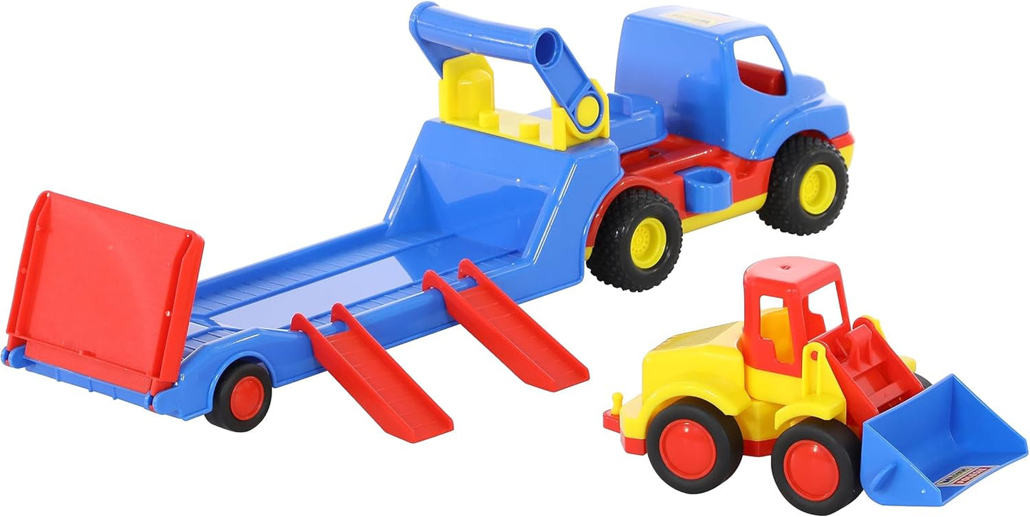 ConsTruck - Tieflader-LKW mit Schaufellader