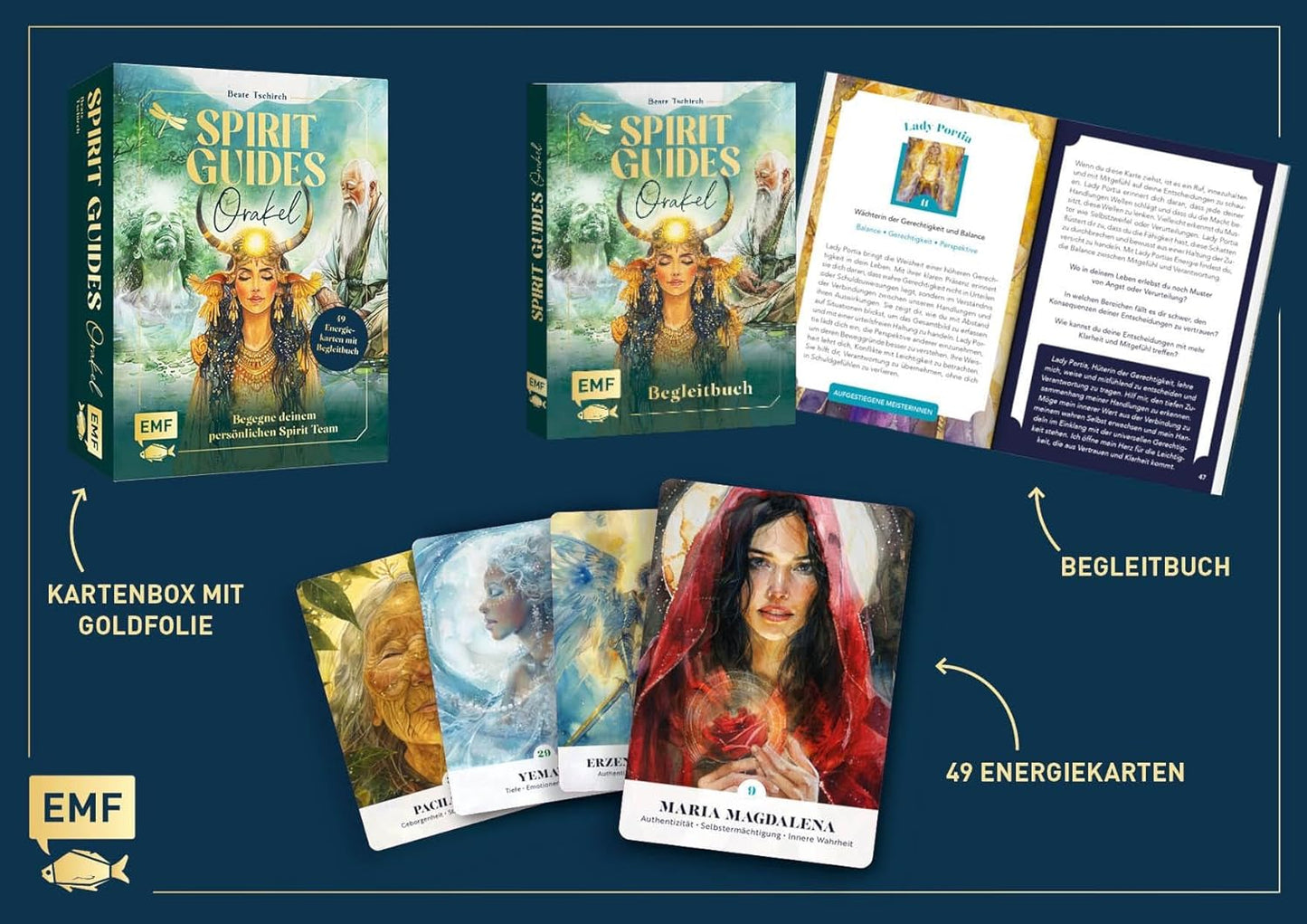 Orakelkarten-Set Spirit Guides, Taschenbuch