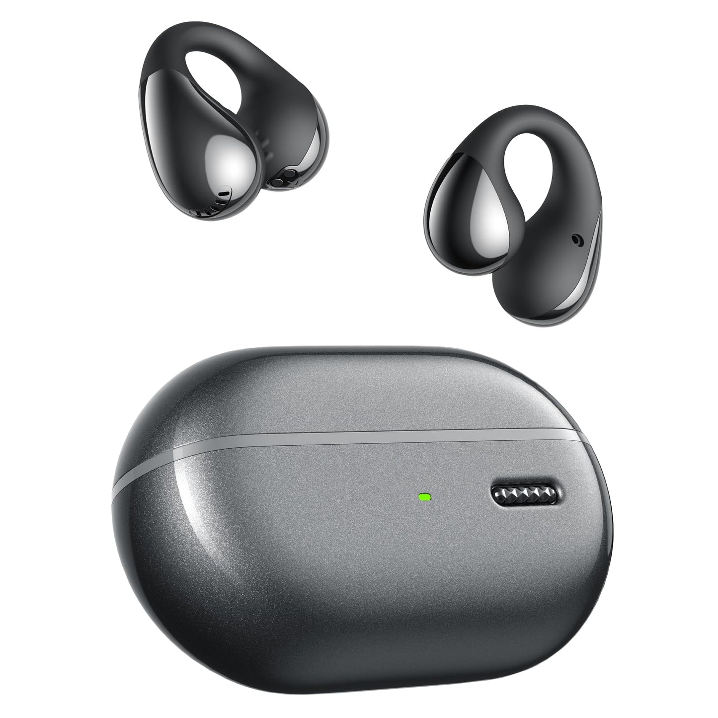 PearlClip Pro Open Ear Bluetooth Kopfhörer, Schwarz