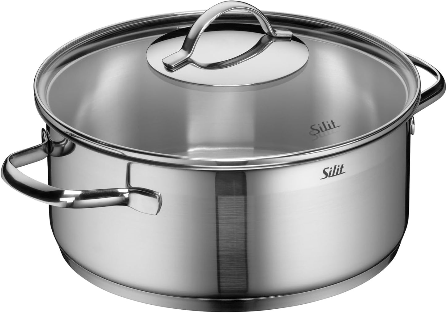 Kochtopf Bratentopf Induktion 24cm Glasdeckel 4,1l Achat Edelstahl