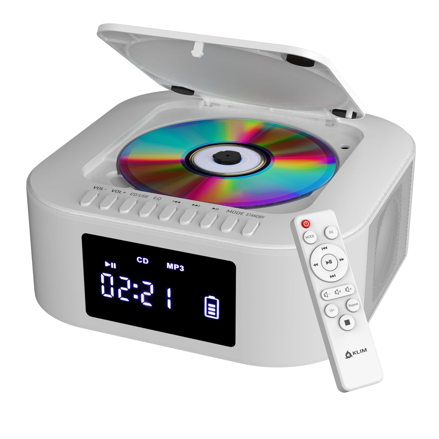 Boombox mit CD-Player und Bluetooth, Weiss