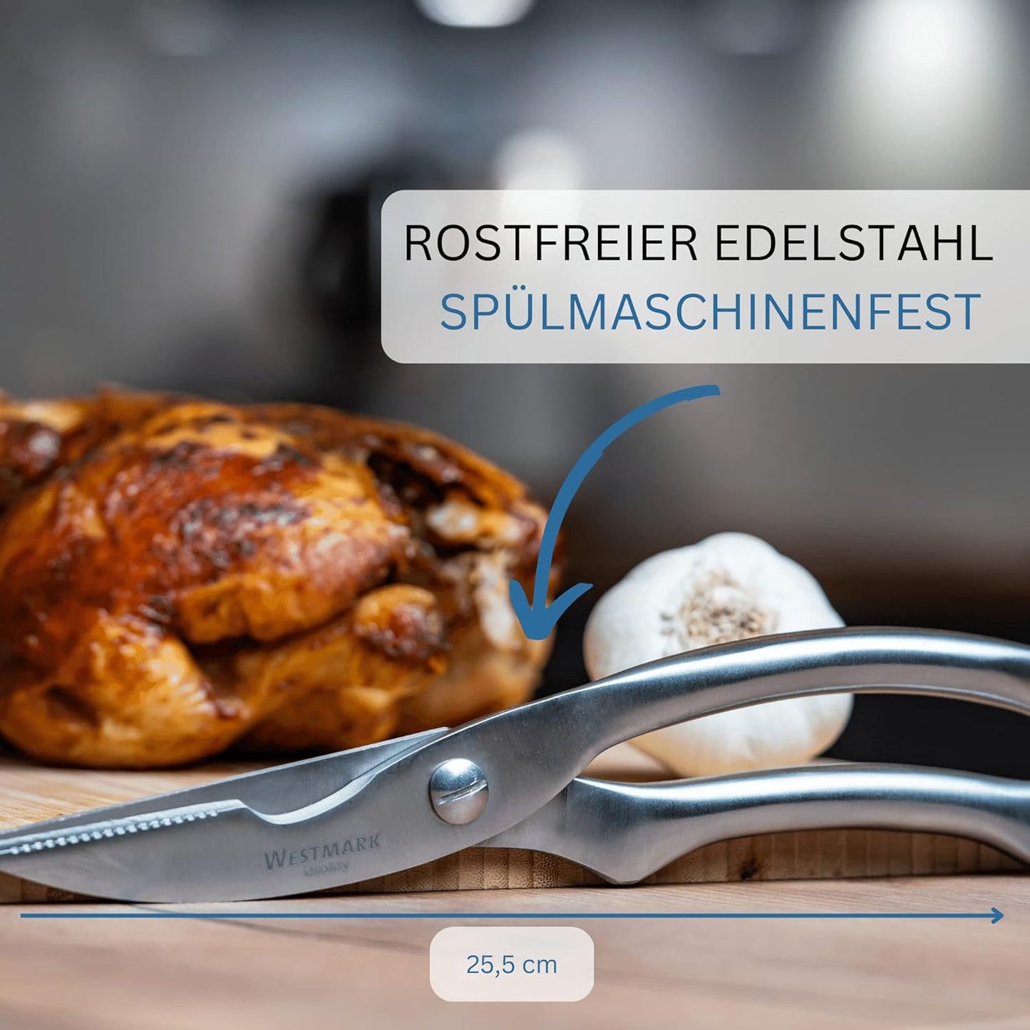 Geflügelschere mit Marinierpinsel, Modern, Set 2tlg.