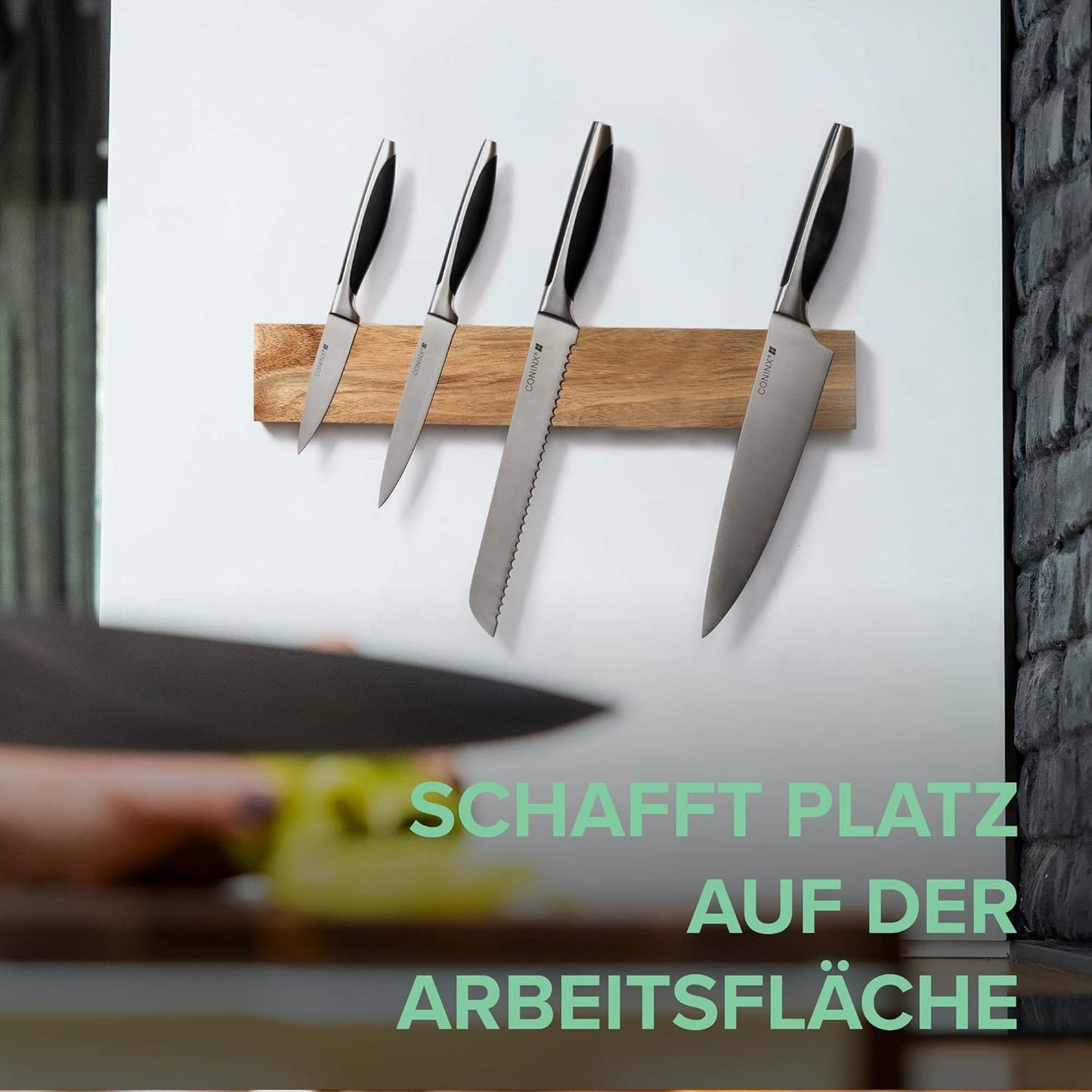 Messerhalterung, Akazienholz