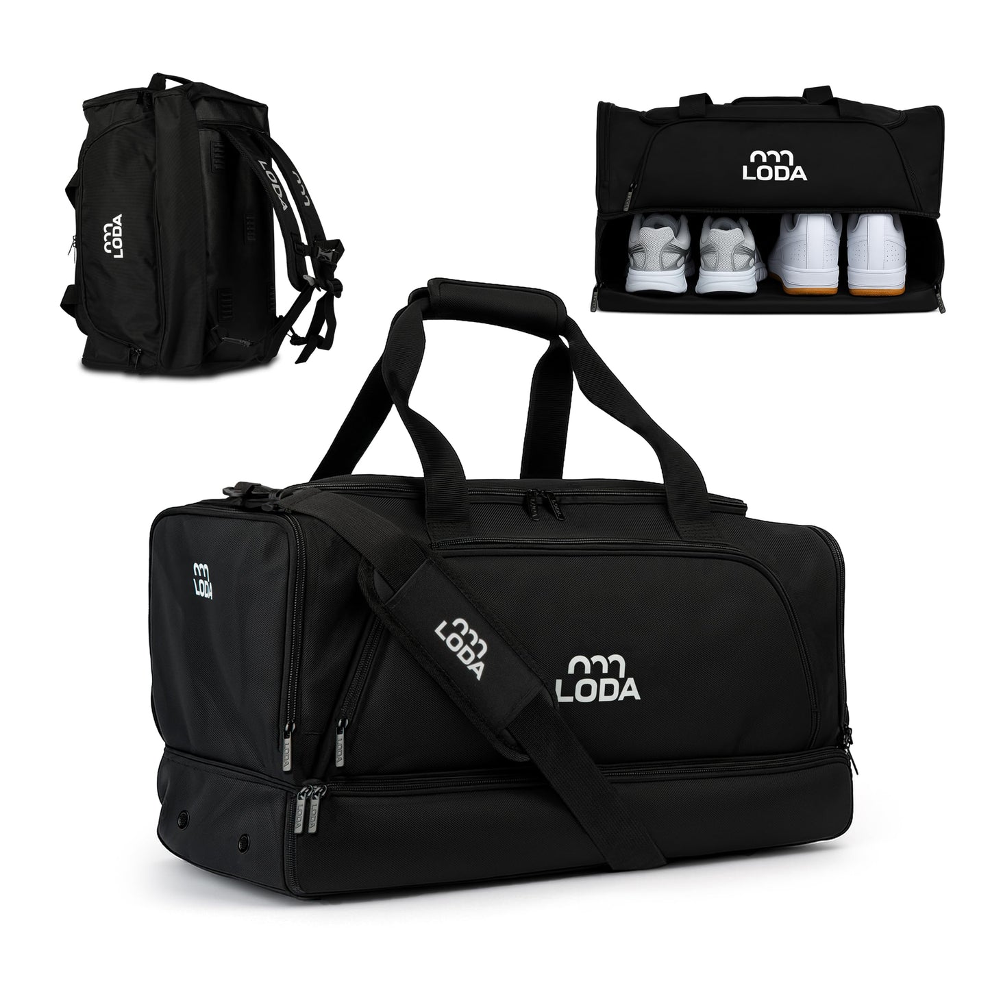 Multifunktions-Sporttasche mit Rucksackfunktion, 48L