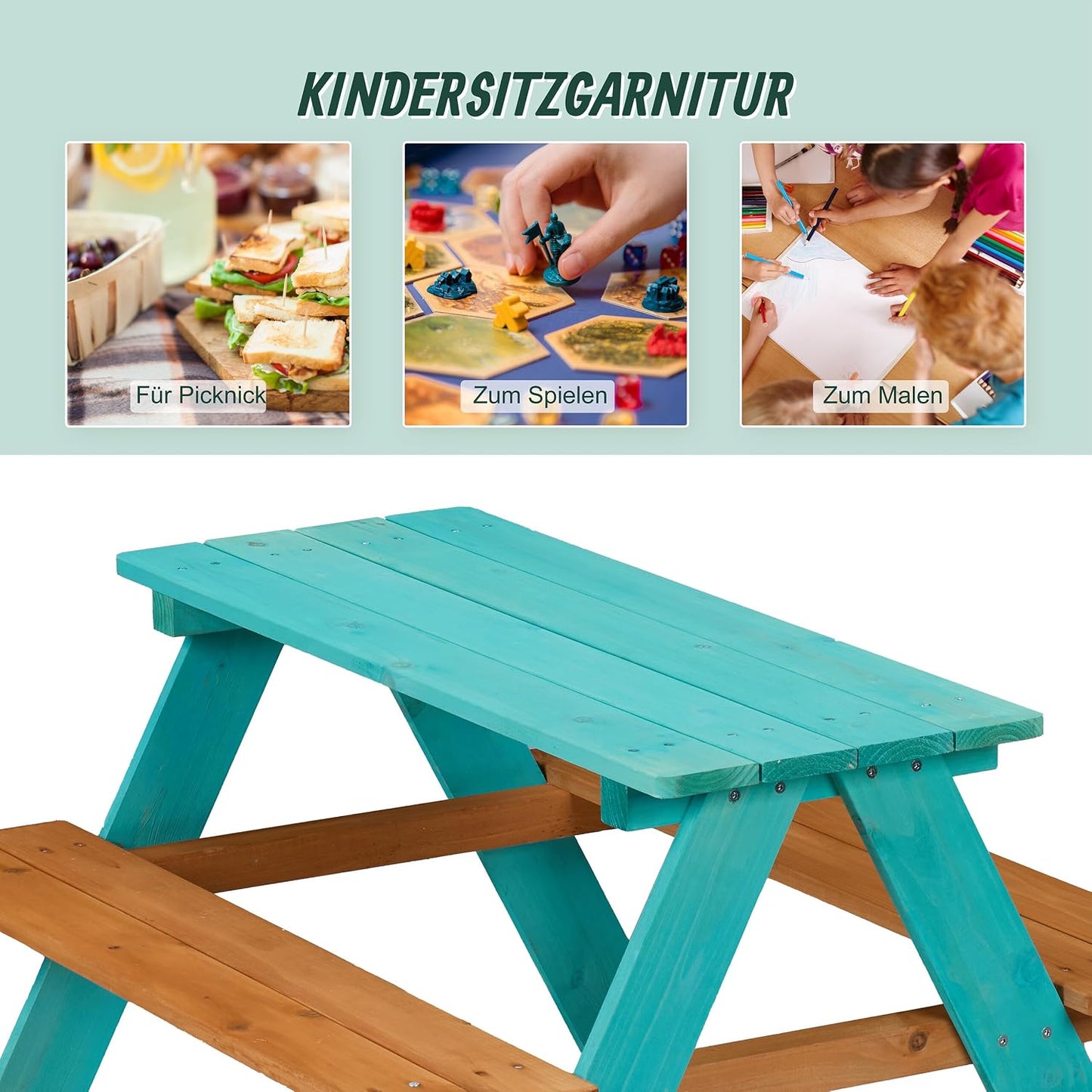 Kindersitzgruppe, Blau