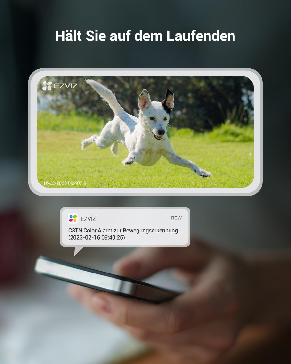 C3TN Color WLAN Überwachungskamera mit Farbnachtsicht, 2mp Kamera mit Farbnachtsicht