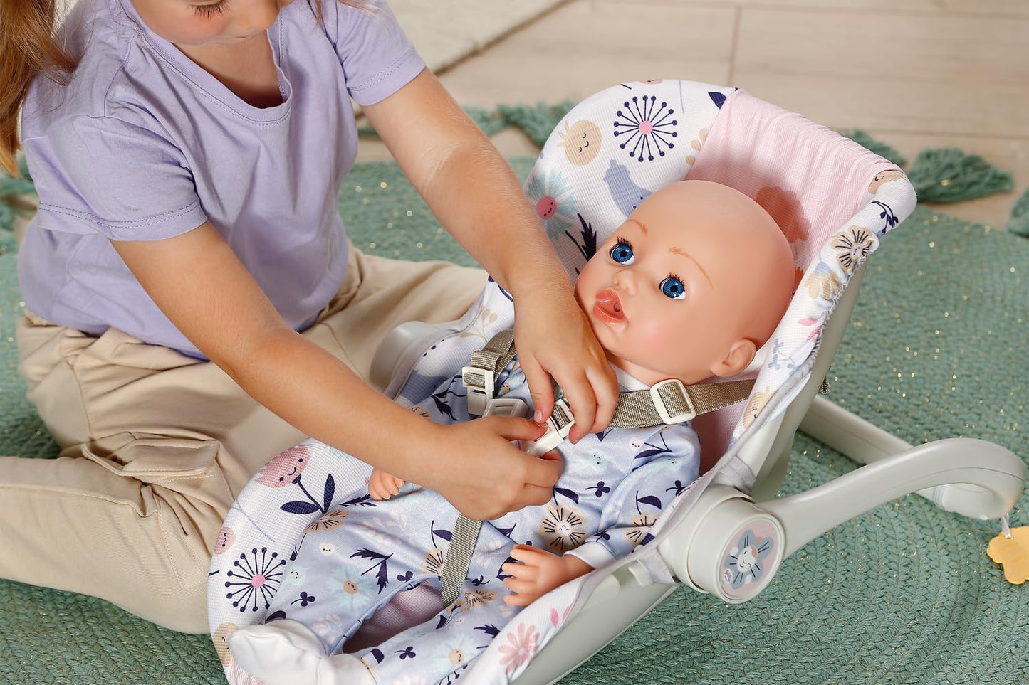 BABY born Babyschale Blumen
