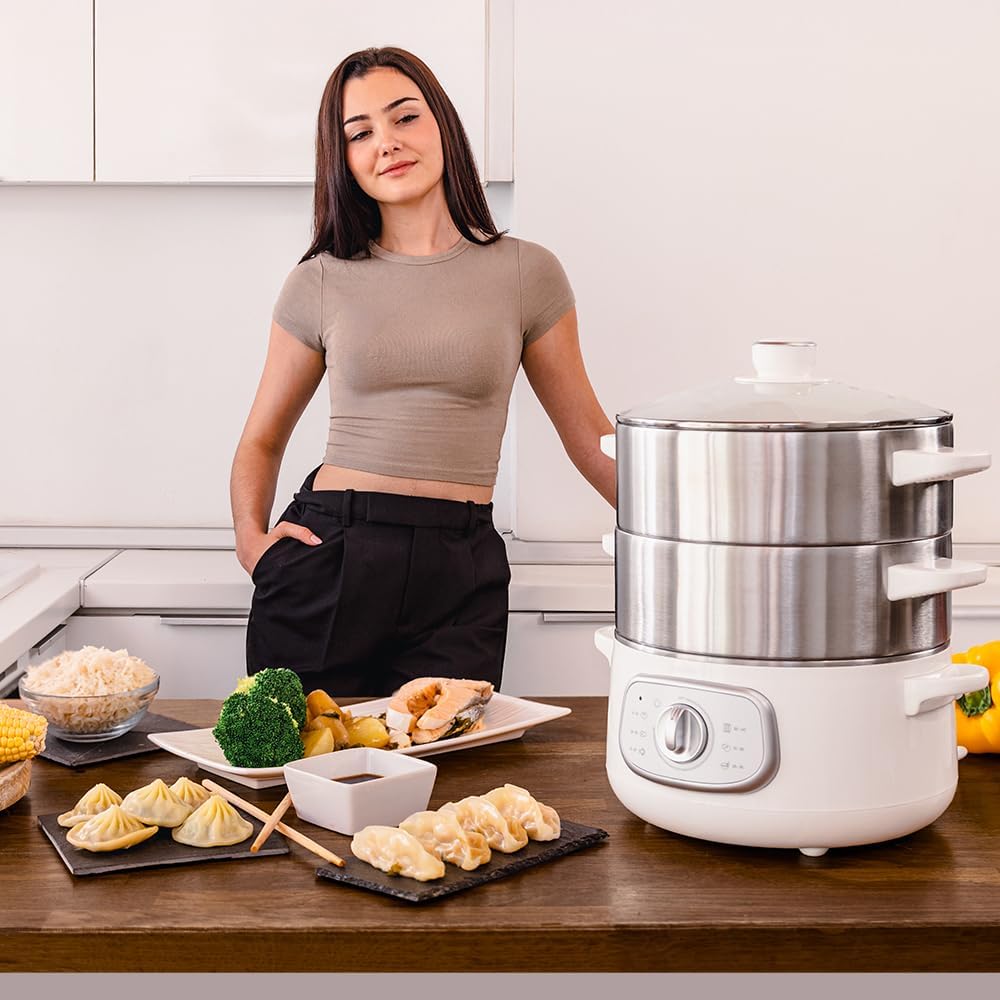 Elektrischer Dampfgarer Vapovita Steelpot 10L