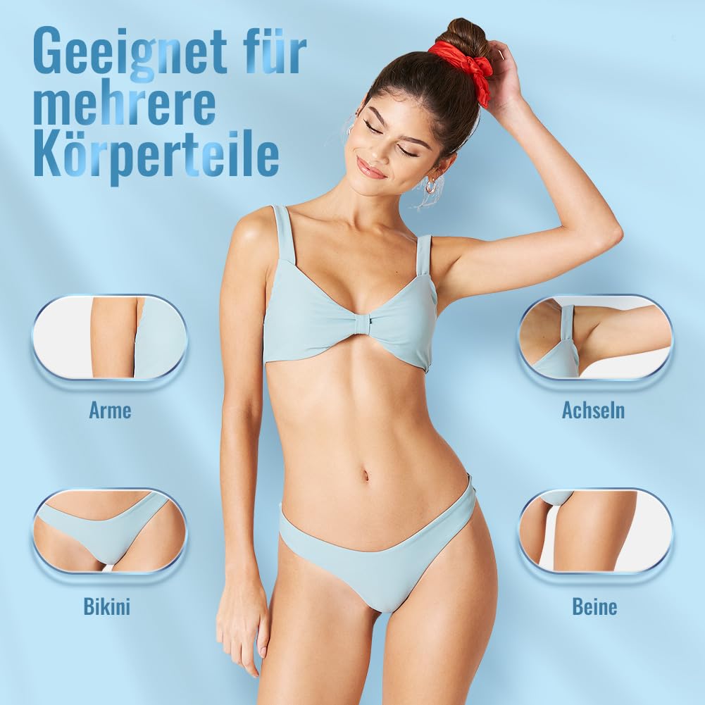 Professionelles Waxing Set mit LCD-Display, Blau 21*21*15cm