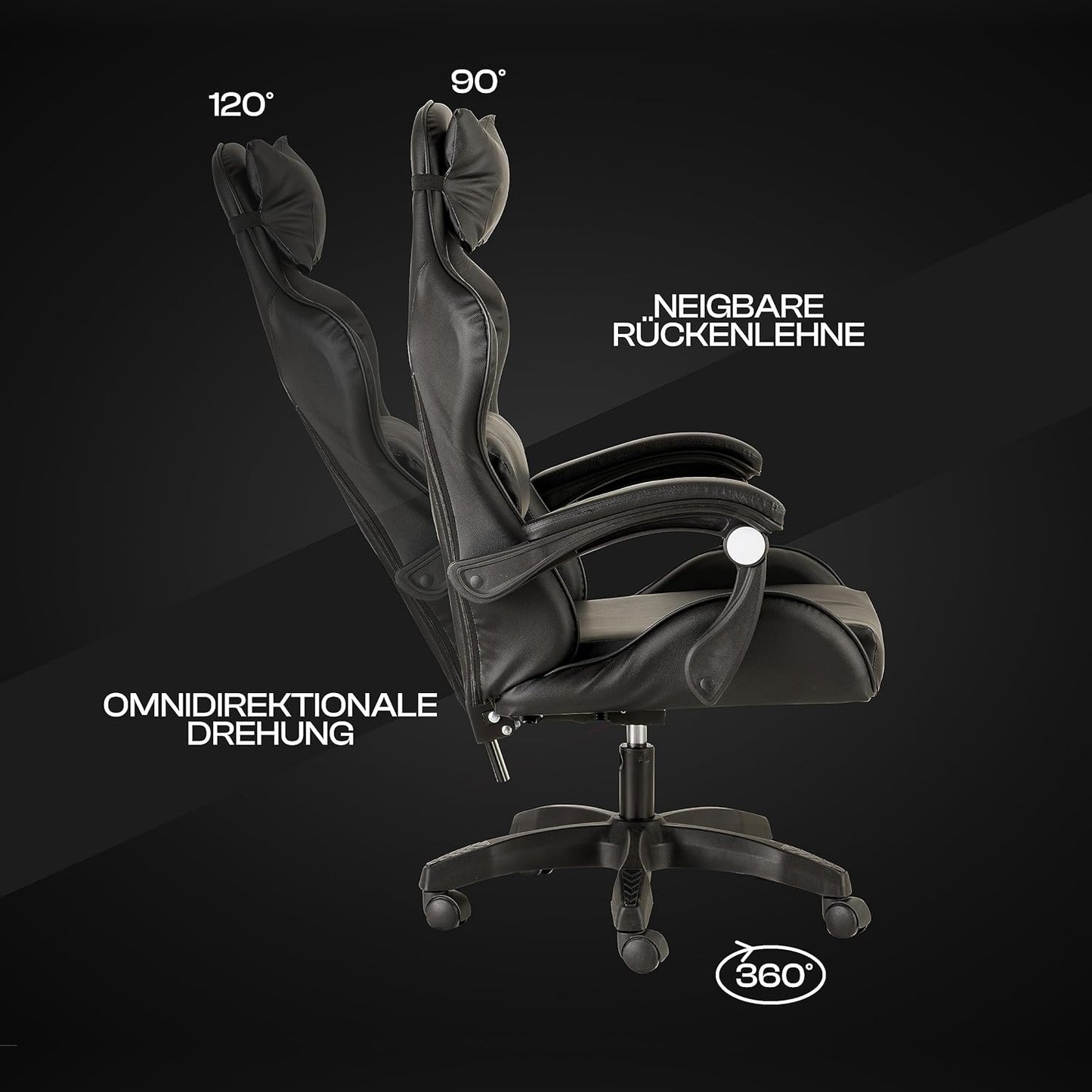 Gaming-Stuhl, Schwarz