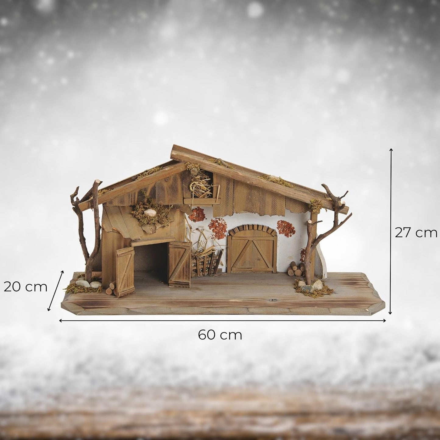 Weihnachtskrippe, XXL Krippe 60 cm