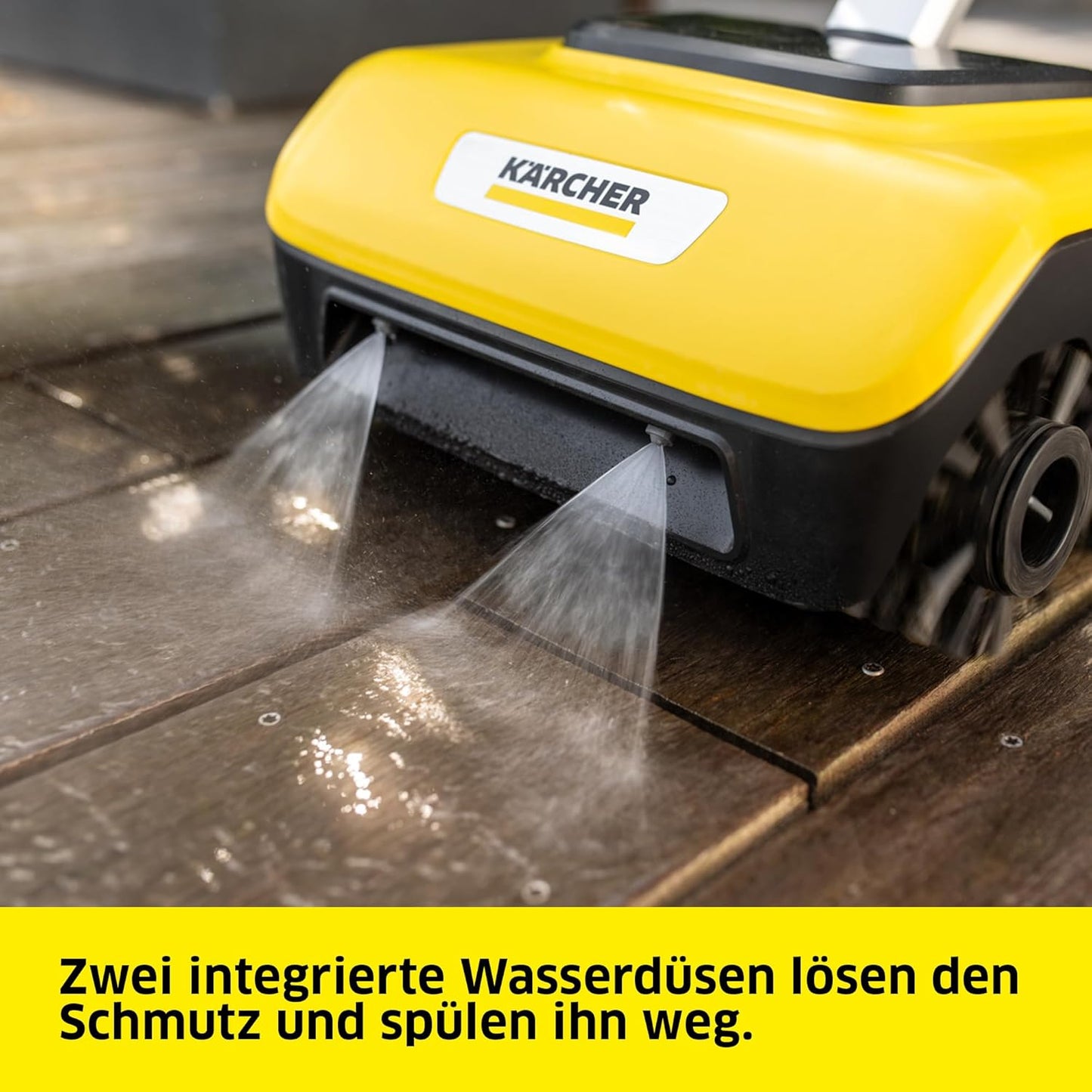 Terrassenreiniger PCL 6 für Holz und Kunststoff, 4 Walzen kabelgebunden