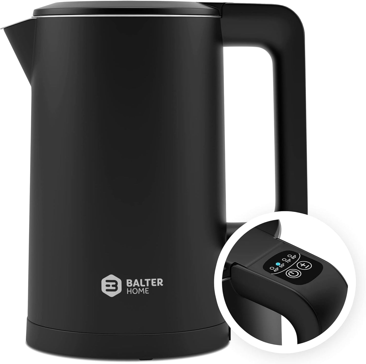WK-4-Touch Wasserkocher mit Temperatureinstellung, Schwarz