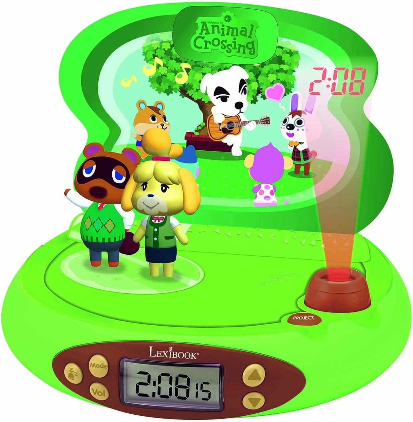 Animal Crossing 3D Projektions-Wecker mit Soundeffekte, Animal Crossing