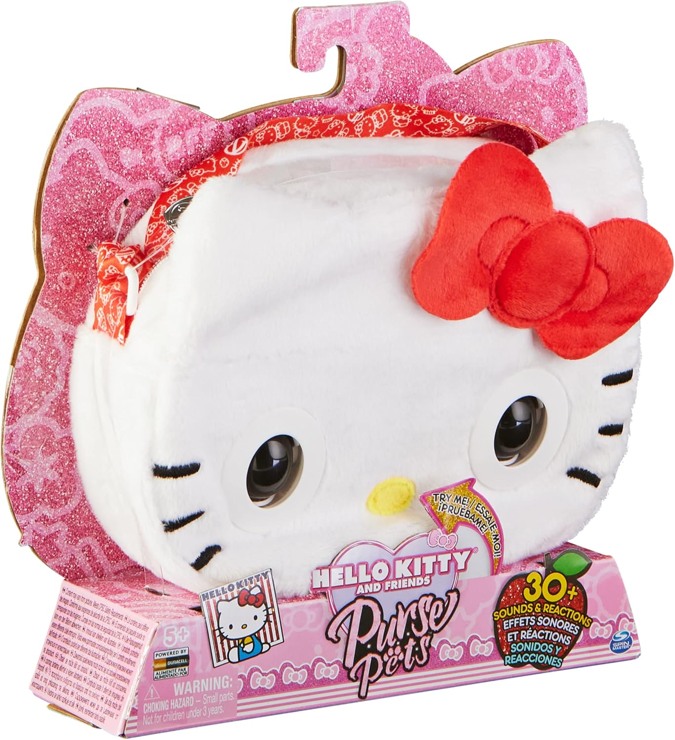 Interaktive Umhängetasche Hello Kitty mit Geräuschen und Musik, Rot