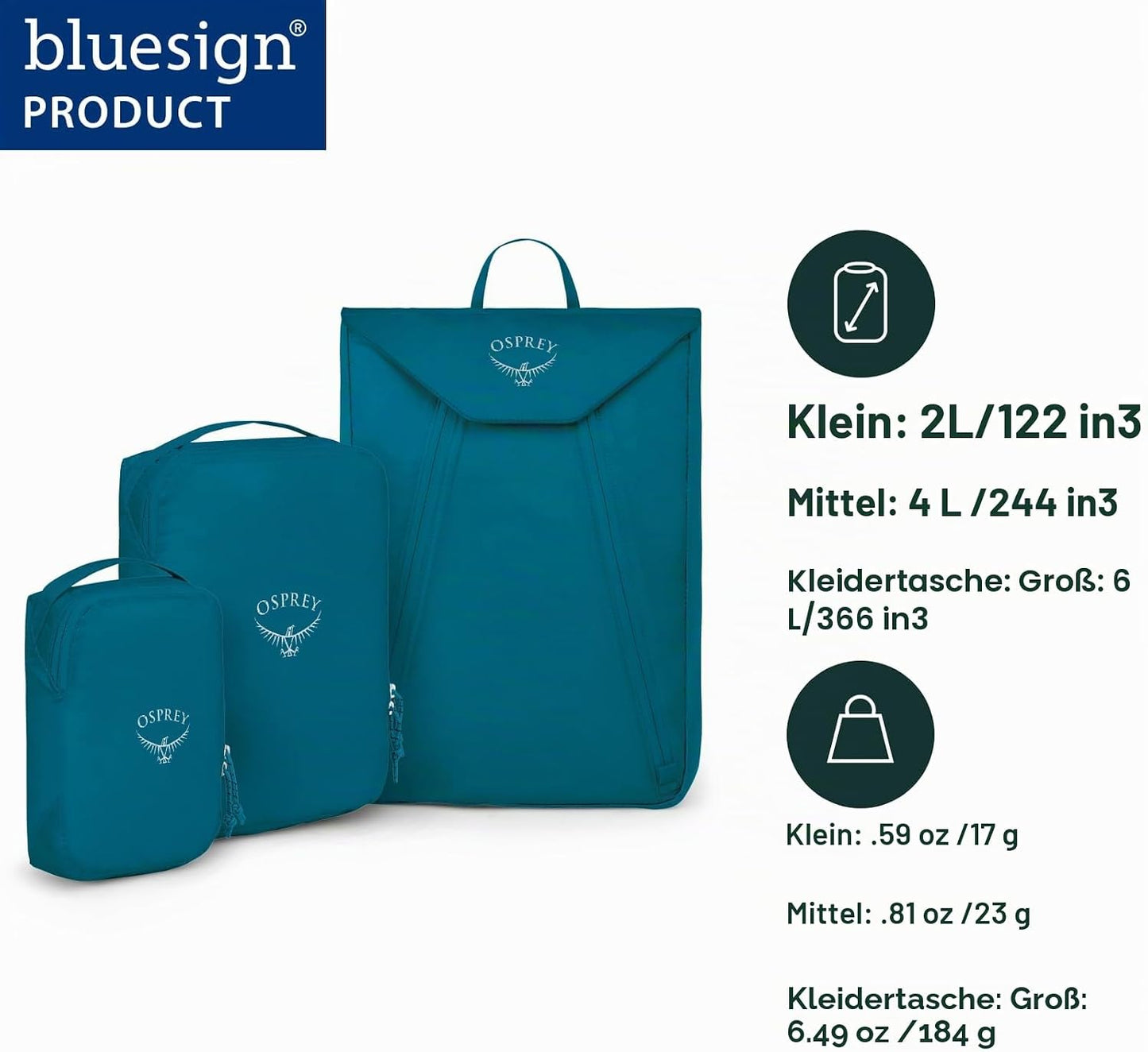 Ultralight Starter Set Packtasche, Schwarz