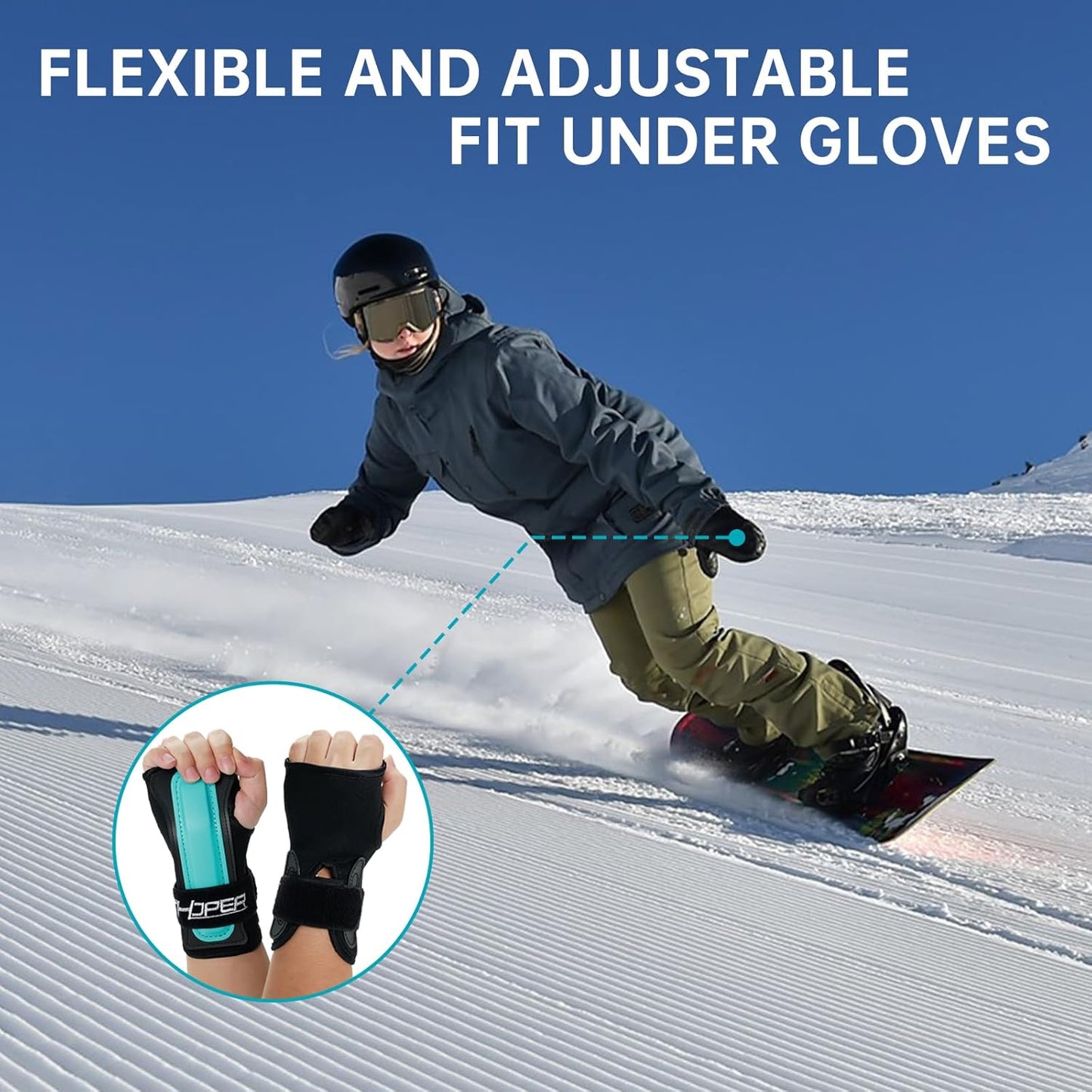Handgelenkschoner für Snowboarden und Skifahren, L