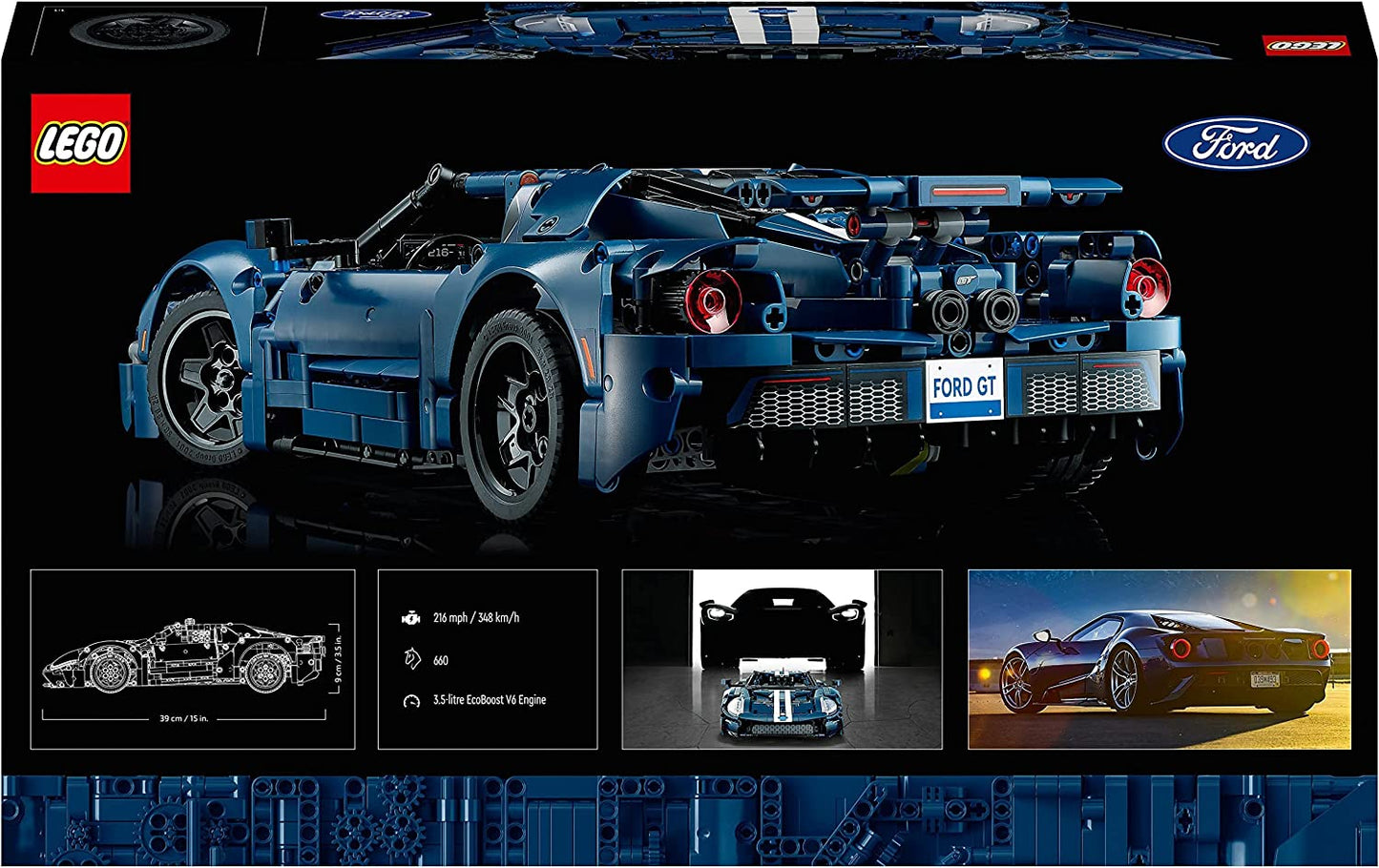42154 Technic Ford GT 2022, Konstruktionsspielzeug, Single