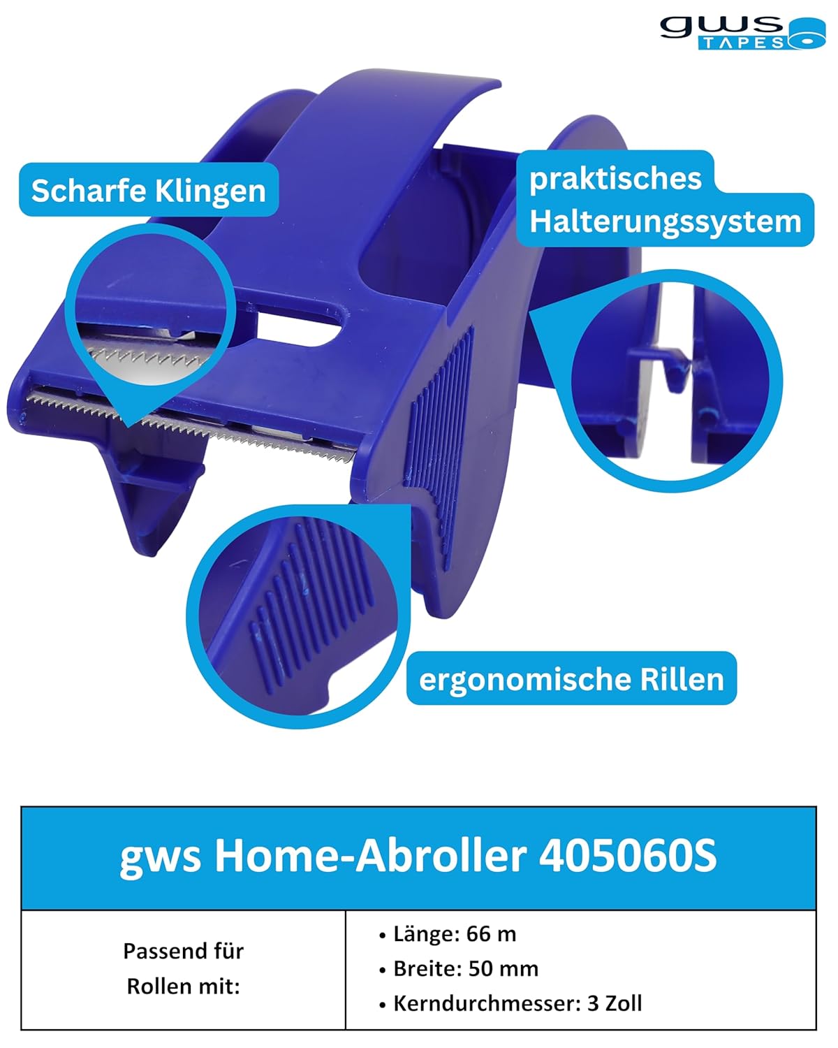 Verpackungs-Set mit Abroller & 36 Rollen Klebeband, 36 Büro/-Home Abroller 01 - Transparent