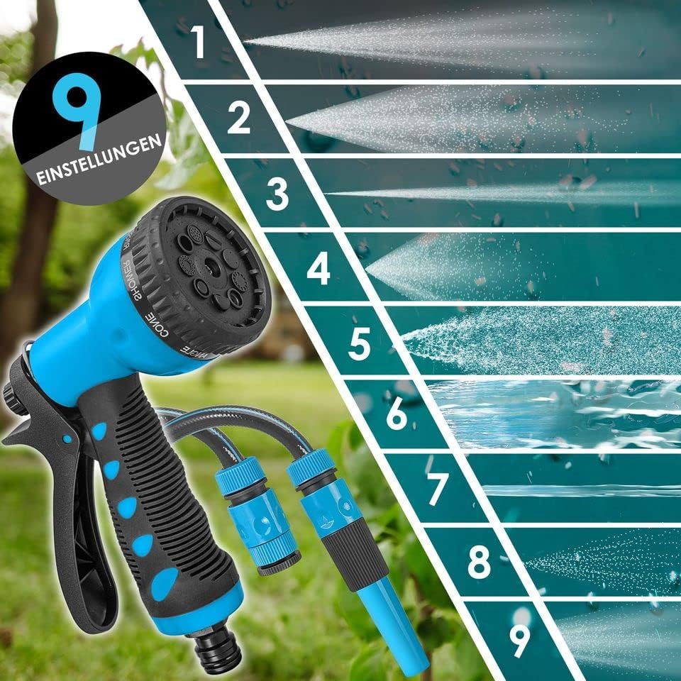 Automatik-Schlauchaufroller mit 30 m Schlauch, 30 Meter ; Blau