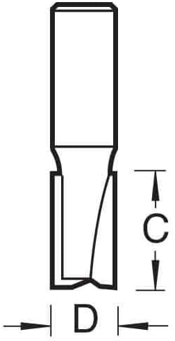 Zweischneidiger Fräser TR07X8MMTC