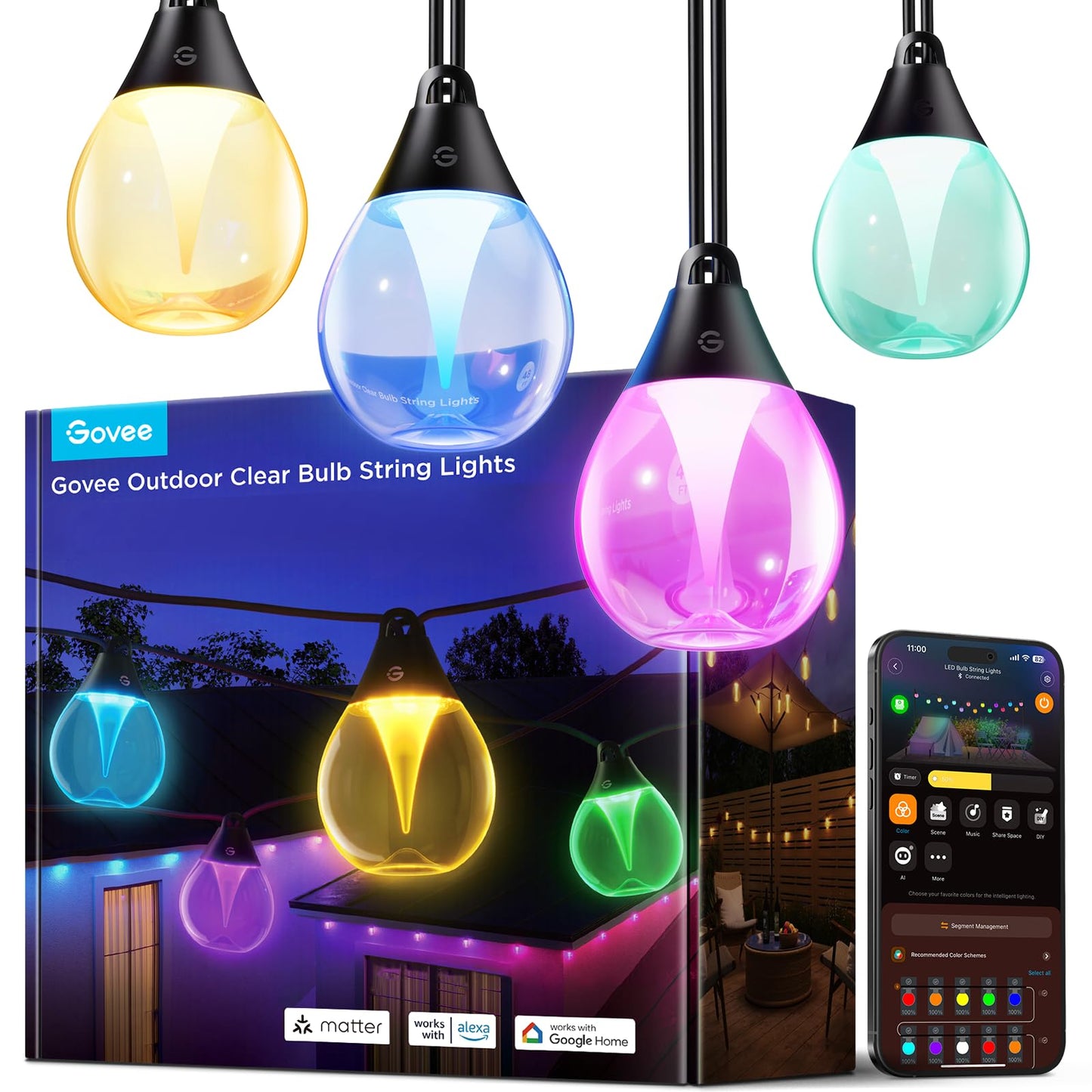 Dimmbare LED Lichterkette, 15m