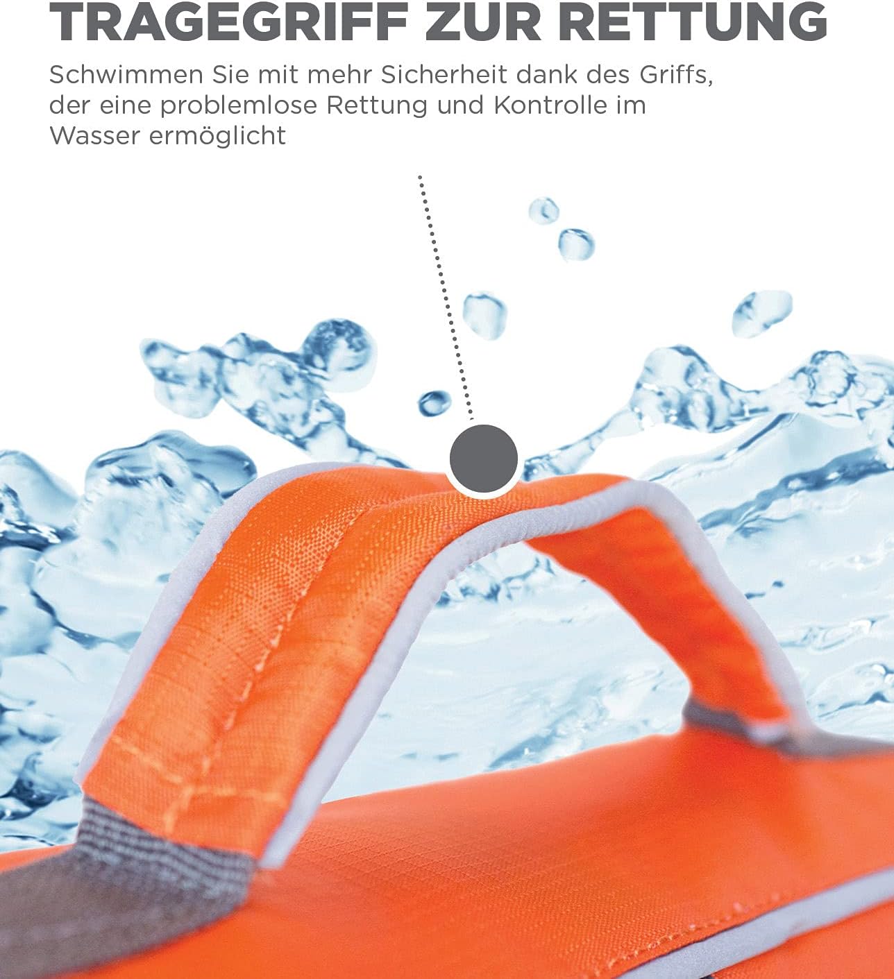 Ripstop Quick Release Easy Fit Hundeschwimmweste mit Schnellverschluss, S