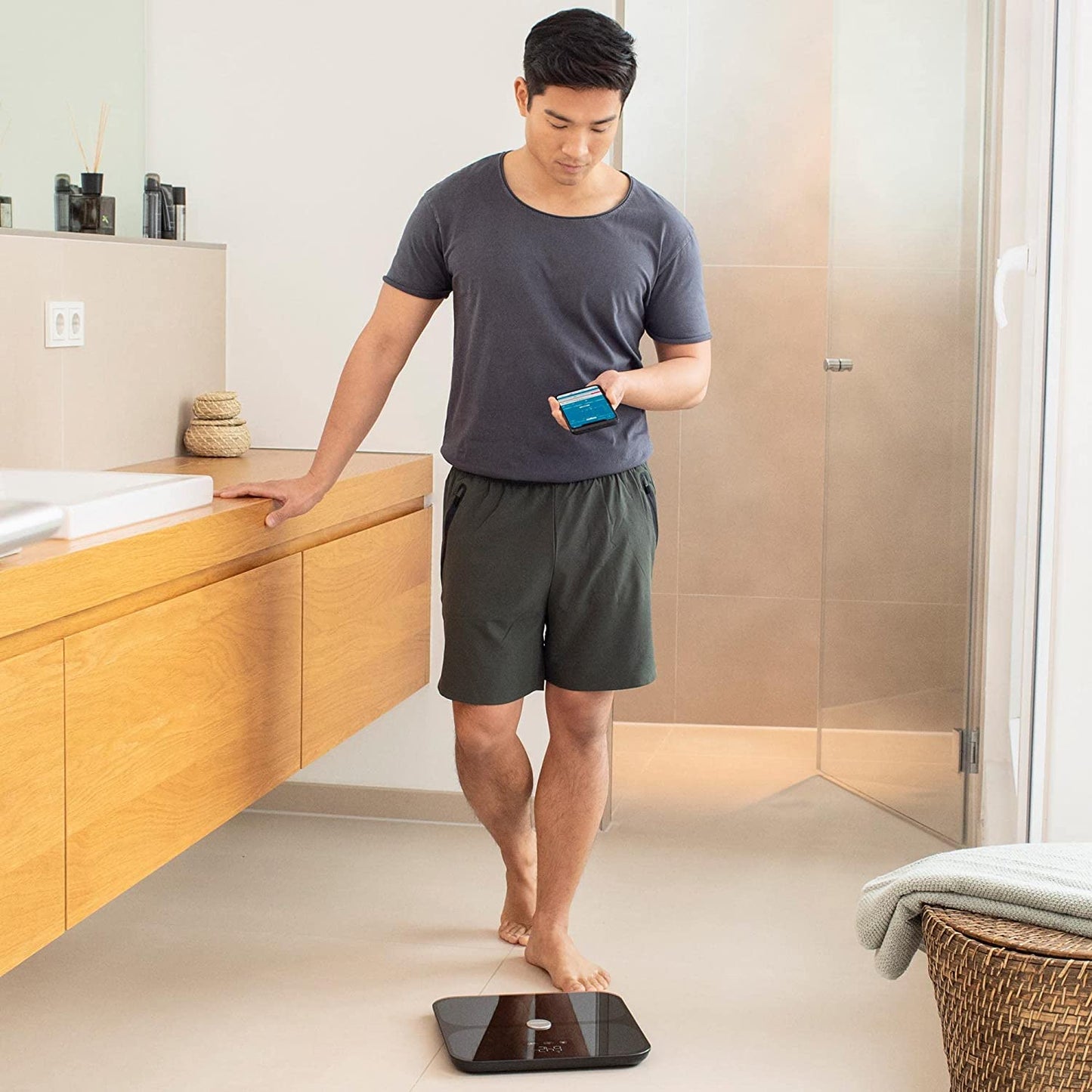connect WiFi & Bluetooth Körperanalysewaage BS 650, ITO-Elektroden