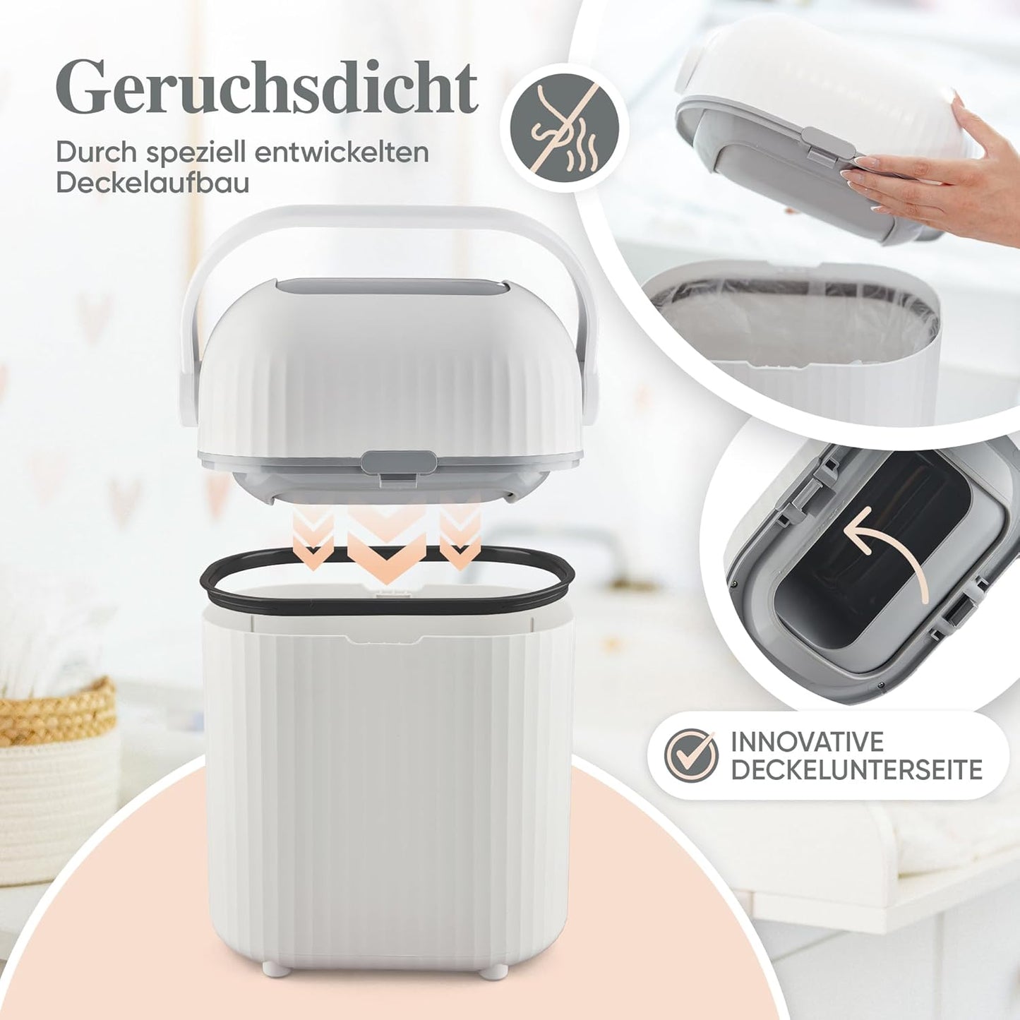 Geruchsdichter Windeleimer
