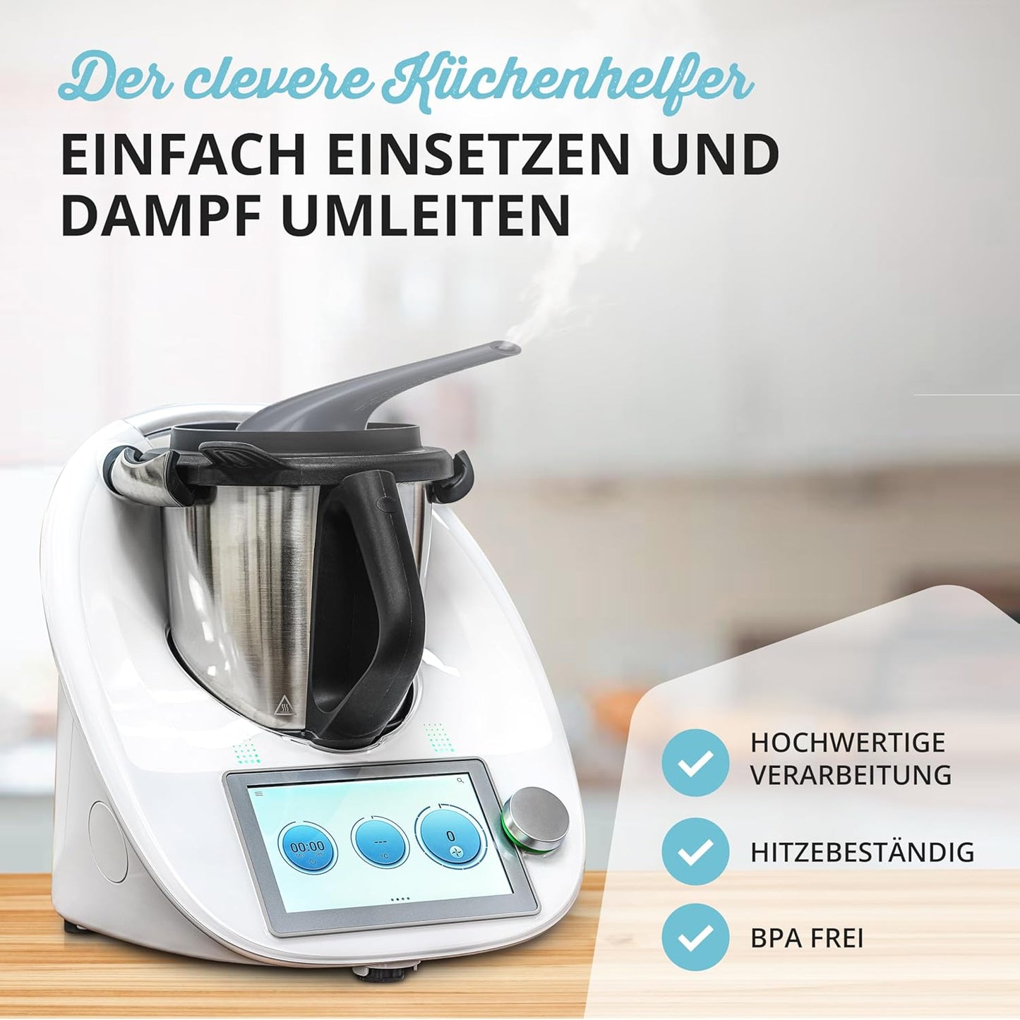 Dampfumleiter für Thermomix TM5/TM6, Für Tm5/6 - Anthrazit