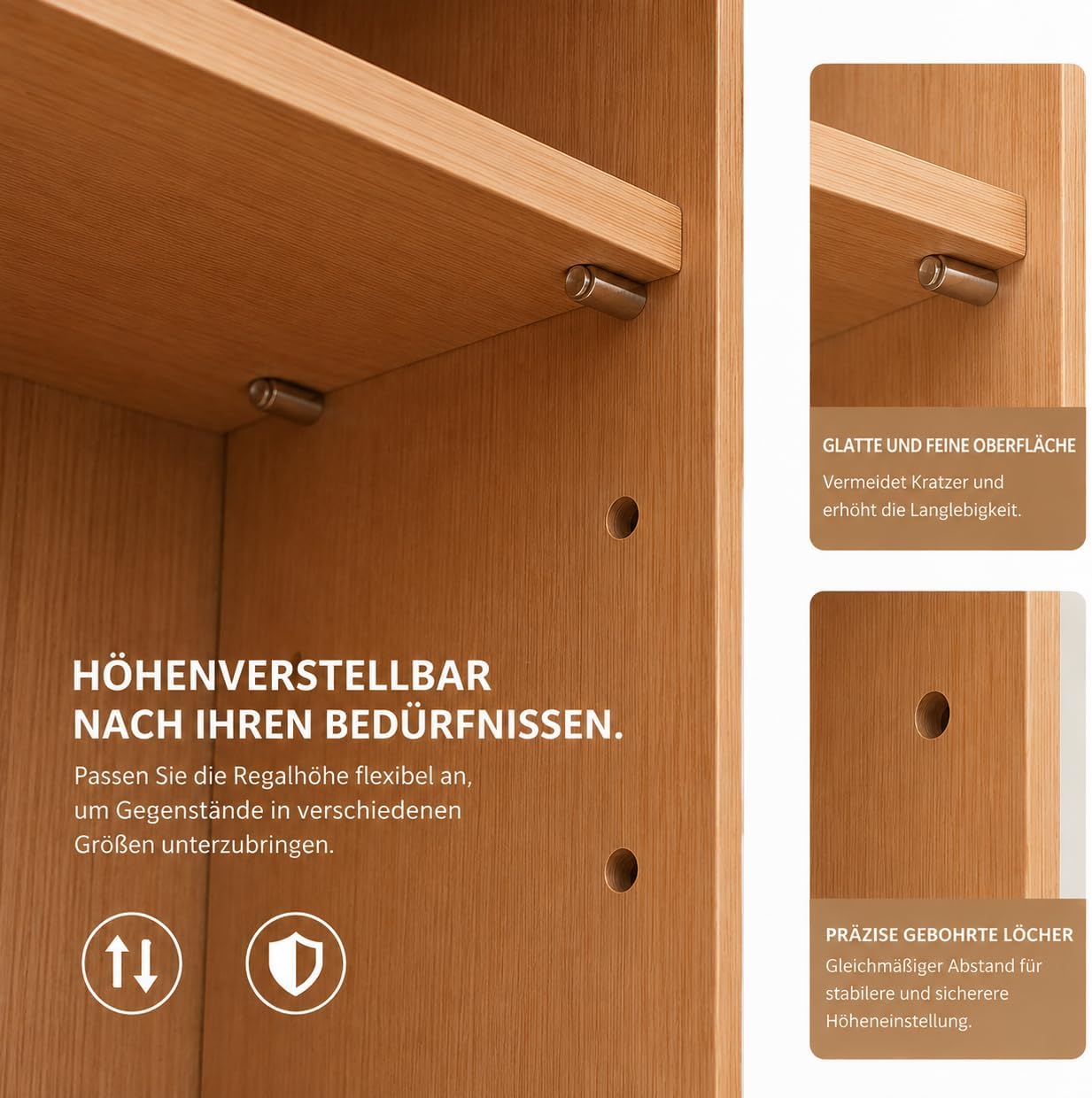 Medikamentenschrank mit Glastür, 4 Fächer